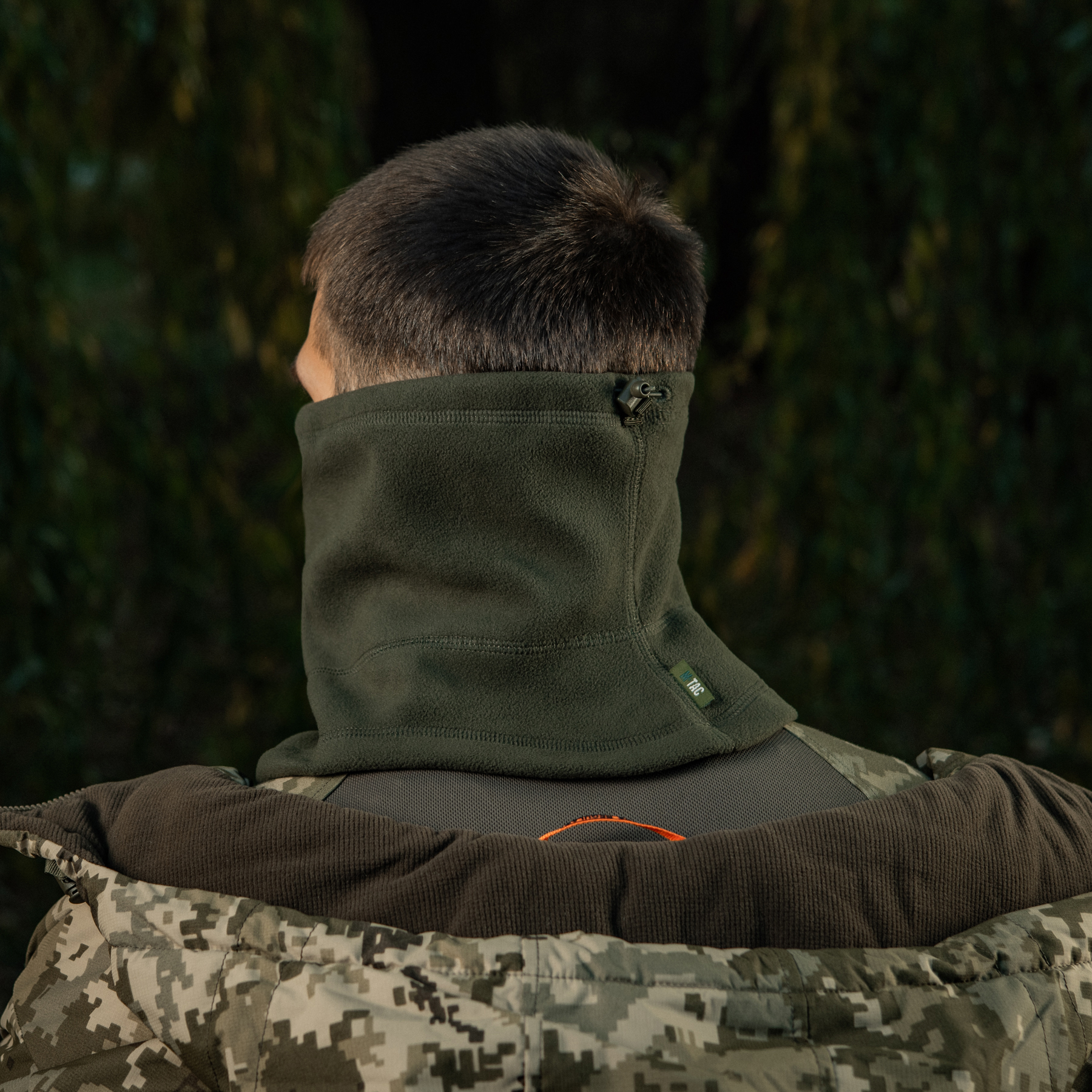 M-Tac шарф-труба анатомический с затяжкой Elite флис (320г/м2) Army Olive — 10