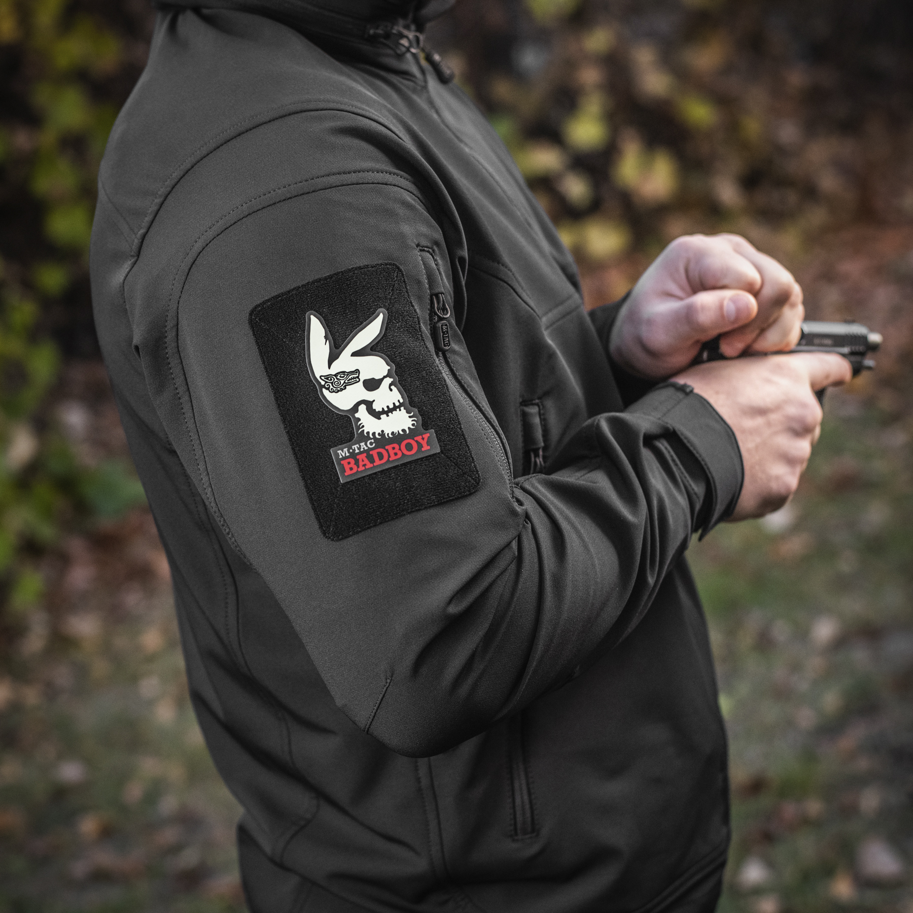M-Tac нашивка Bad Boy (tattoo) Black/GID — 5
