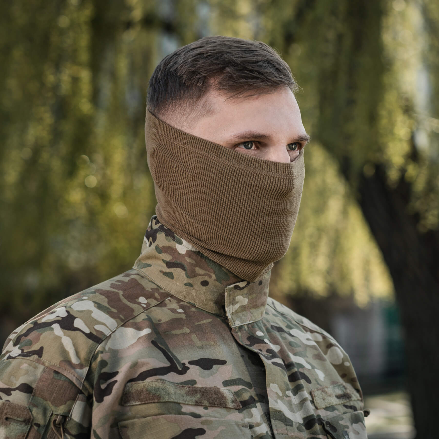 M-Tac шарф-труба длинный микрофлис рип-стоп Tan — 13