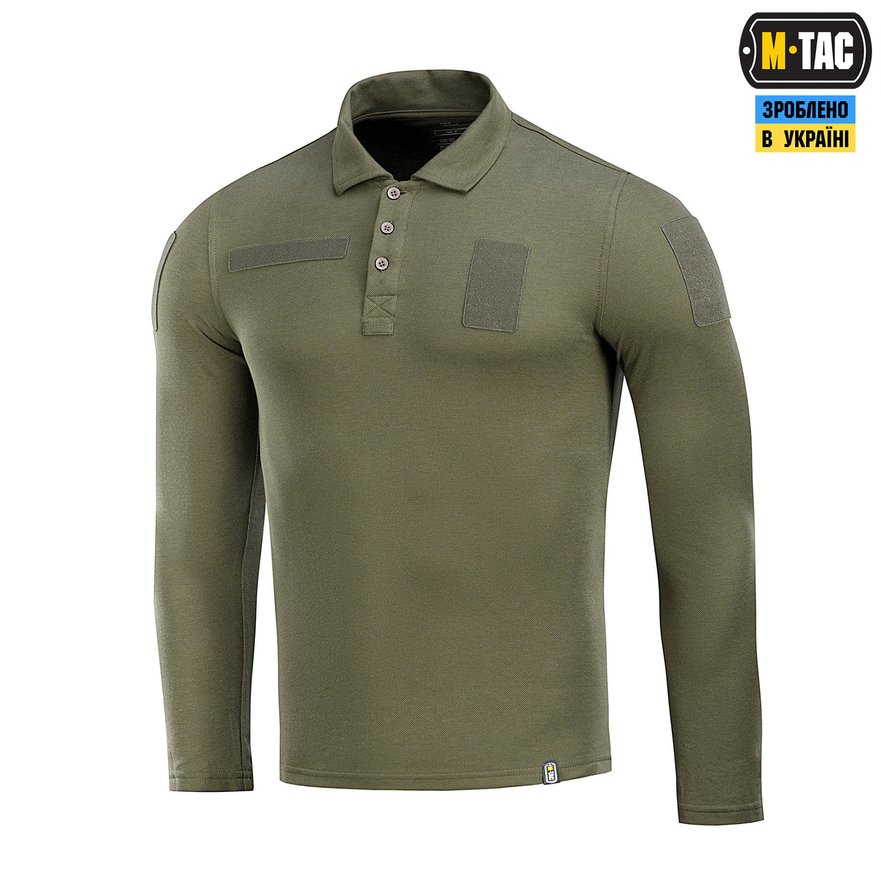 M-Tac поло тактическое длинный рукав 65/35 Army Olive — 2