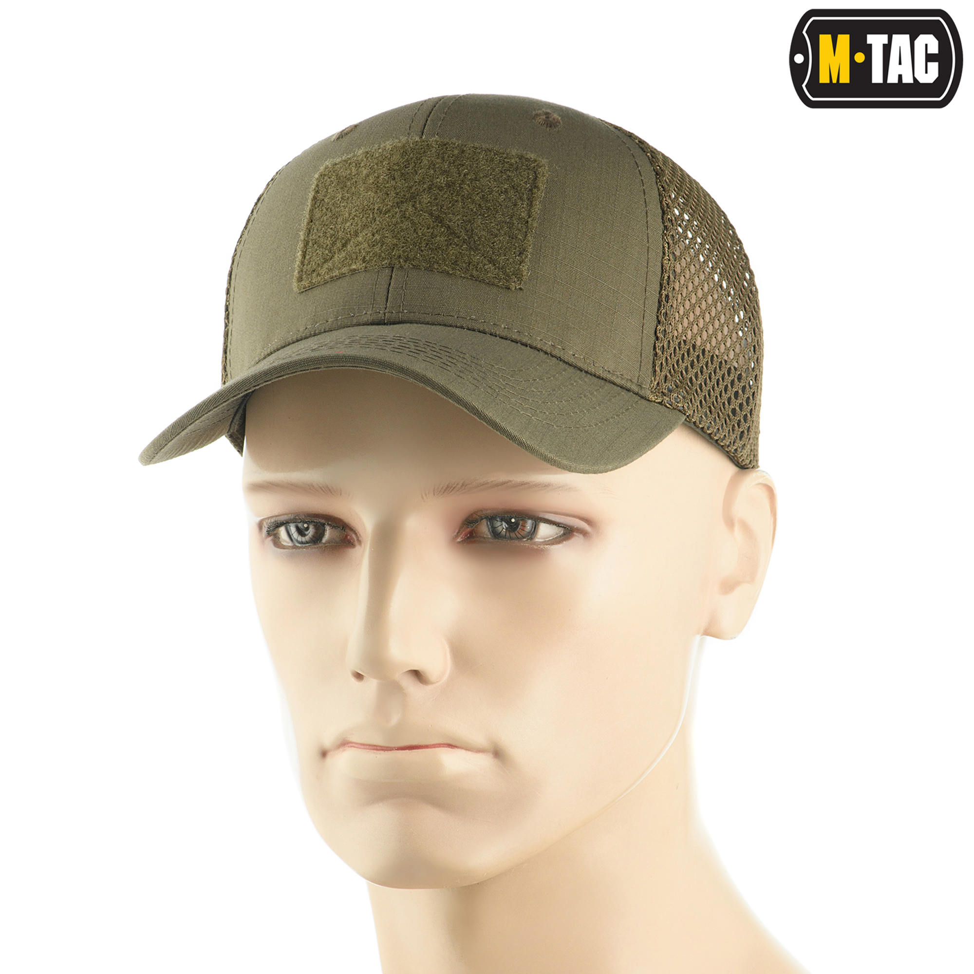 M-Tac бейсболка с липучкой и сеткой Flex рип-стоп Dark Olive — 2