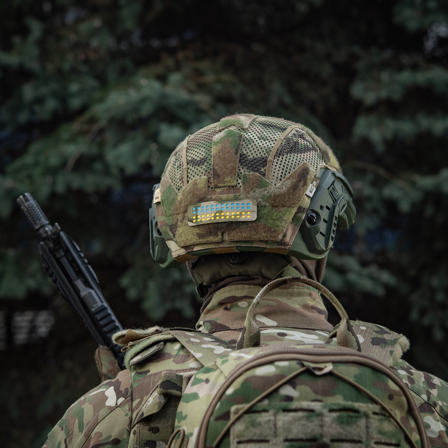 M-Tac нашивка флаг Украины 25х80 Laser Cut Multicam/Yellow/Blue/GID — 15