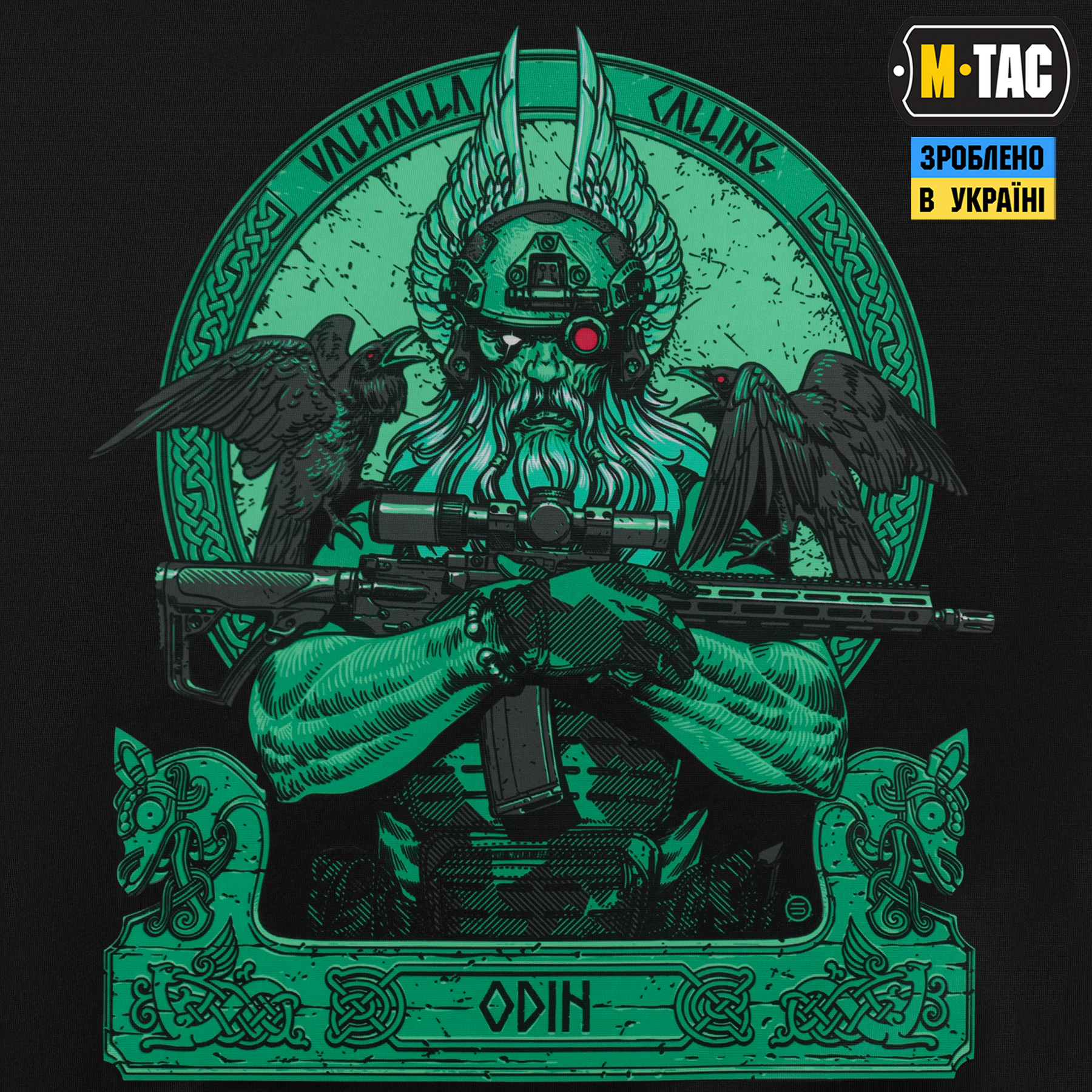 M-Tac прапор Odin Night Vision 630x900 Black — 3