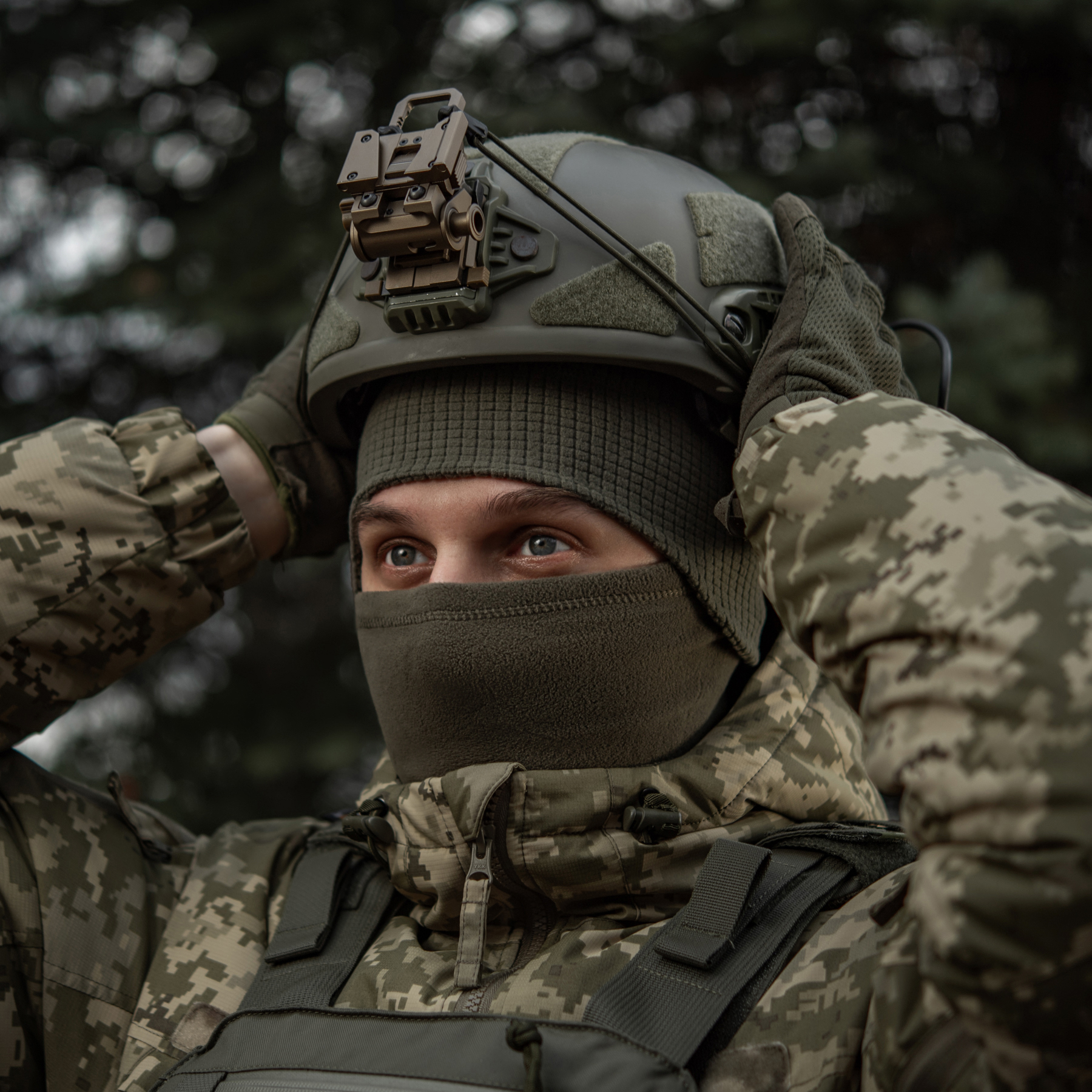 M-Tac шапка-подшлемник Gen.II флис рип-стоп Dark Olive — 16