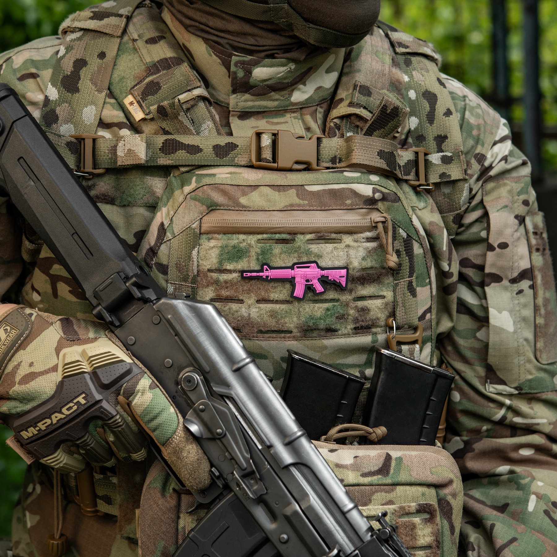 M-Tac нашивка M4A1 3D PVC Pink — 6