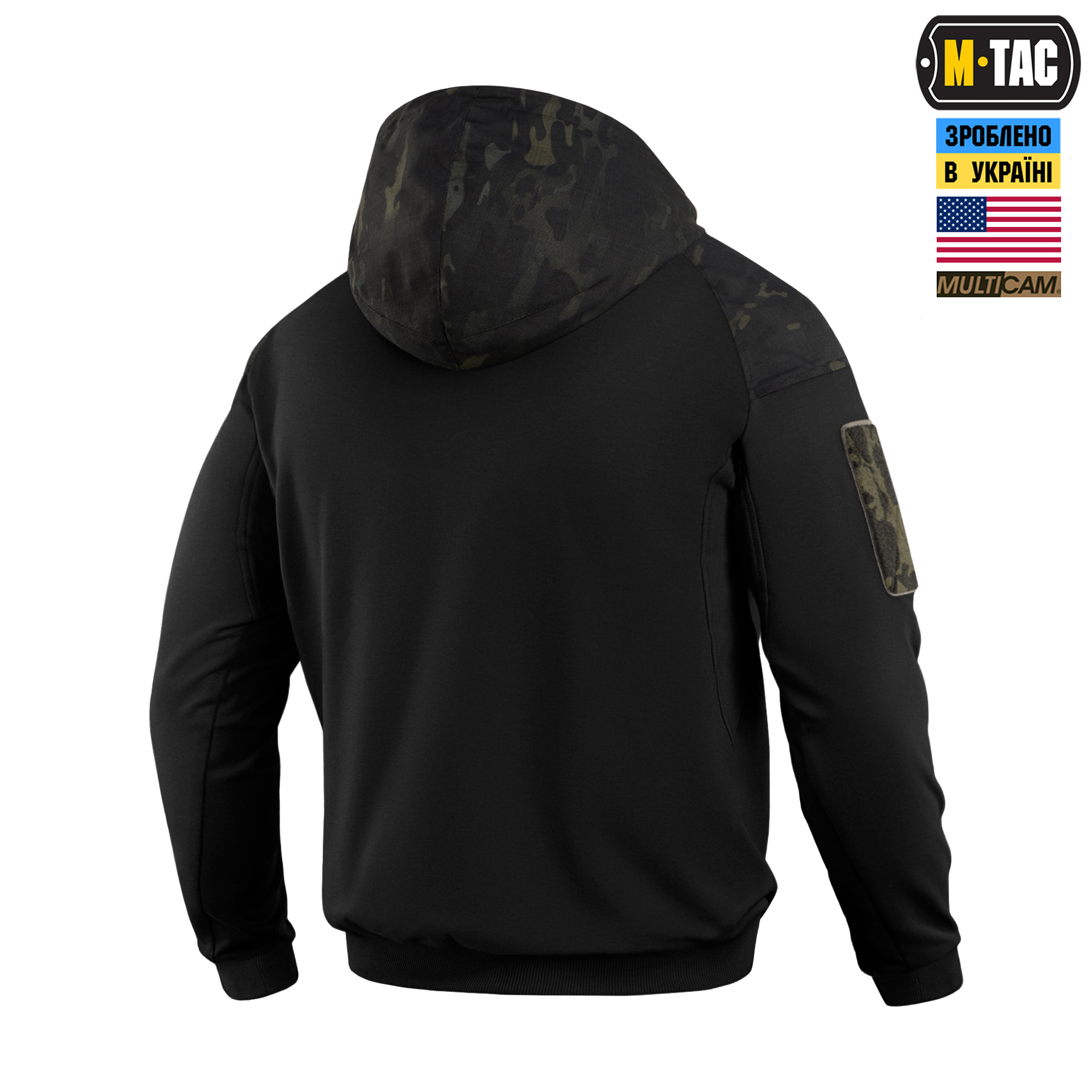 M-Tac кофта Hoodie Combat Black Multicam — 5