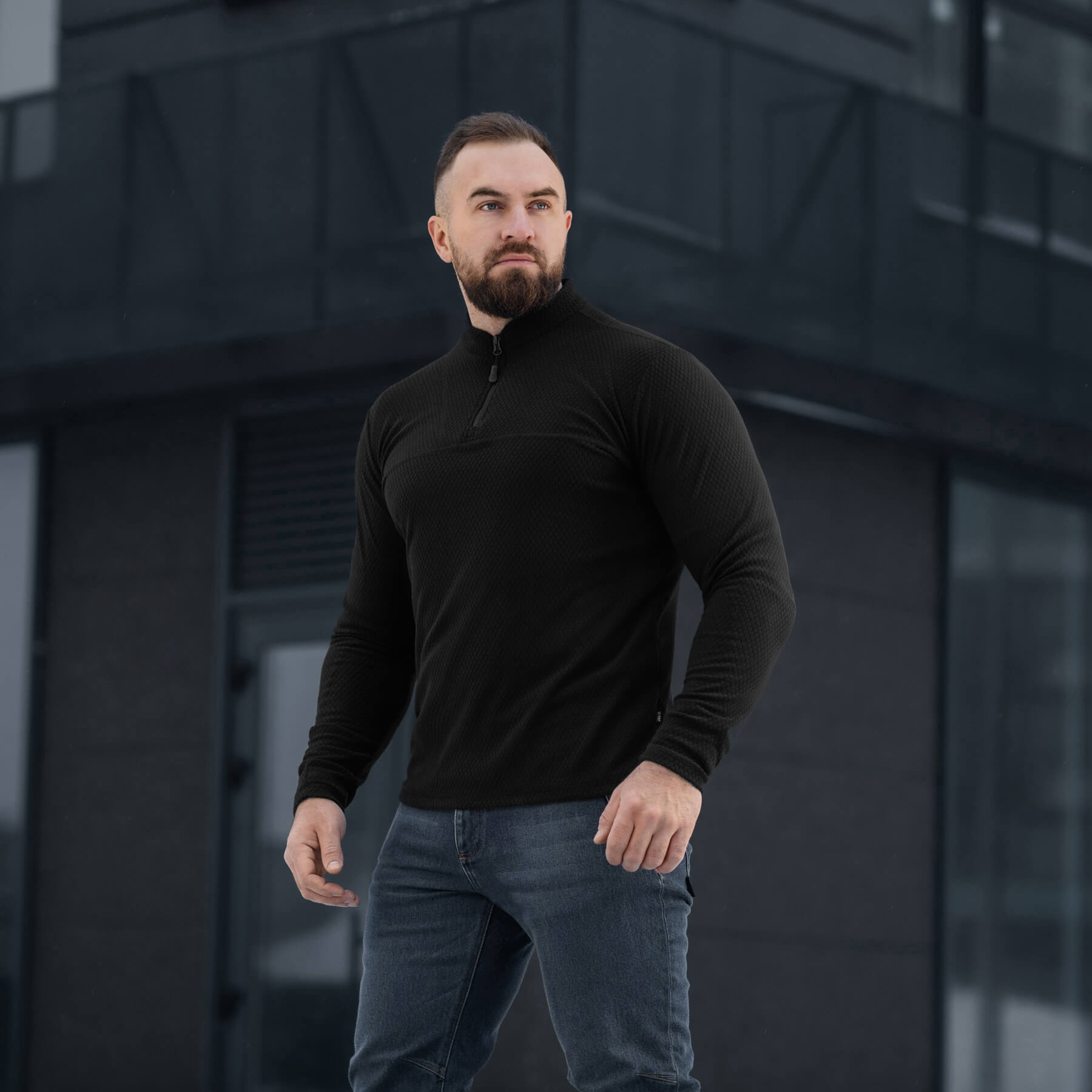 M-Tac терморубашка флис Delta Level 2 Hex Black — 10