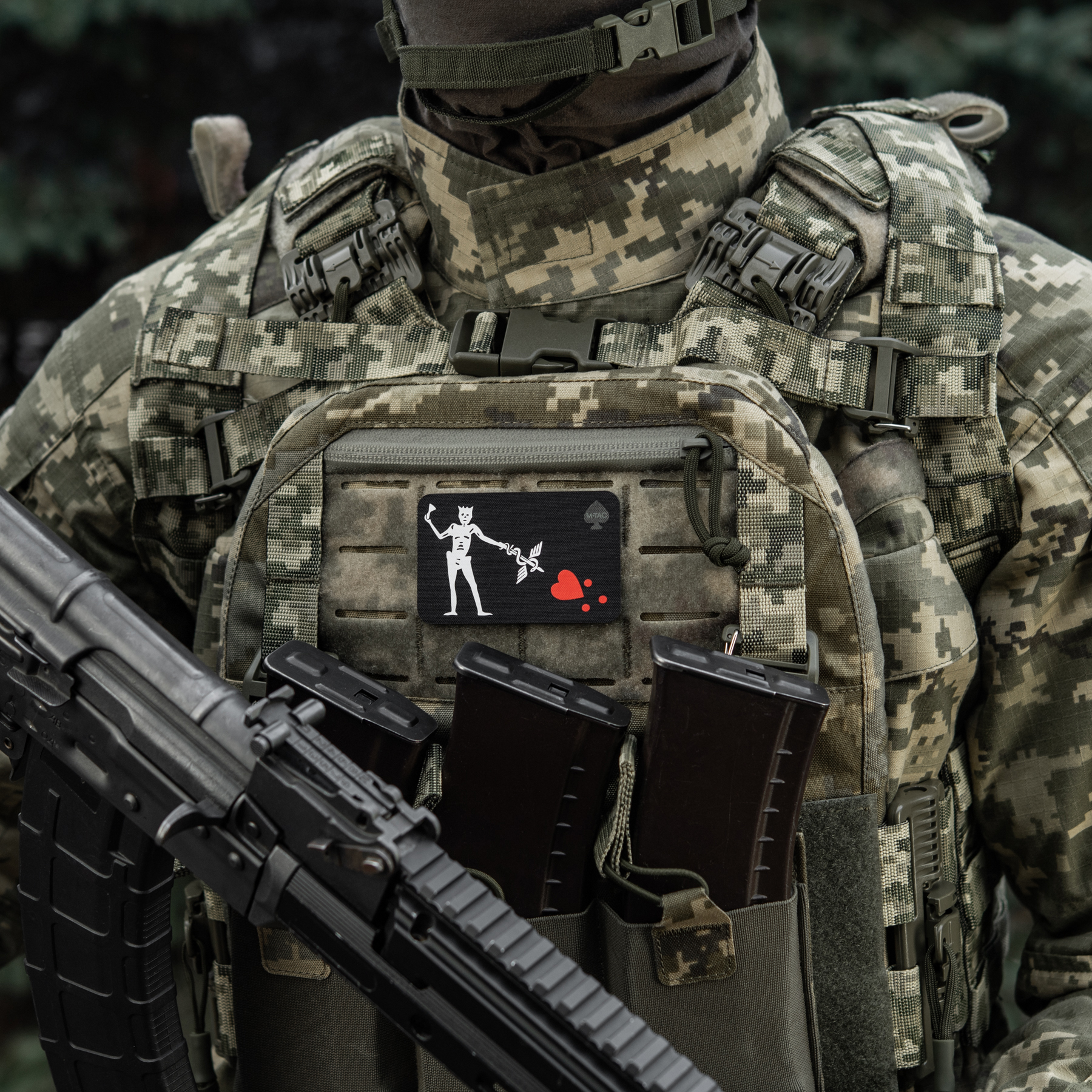 M-Tac нашивка прапор Чорна Борода Медик Black — 3
