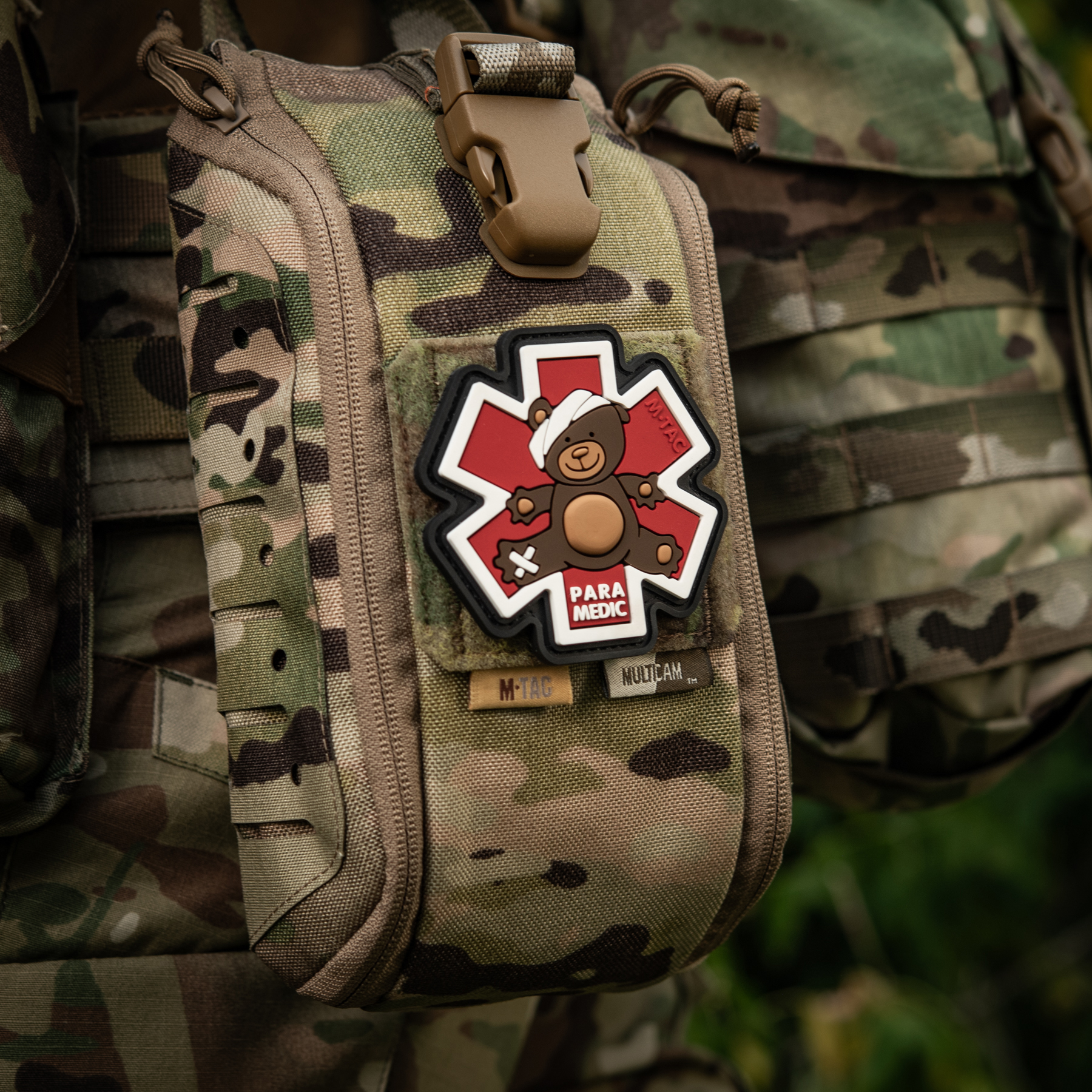 M-Tac нашивка Paramedic Ведмідь (PVC) Brown/Black — 6