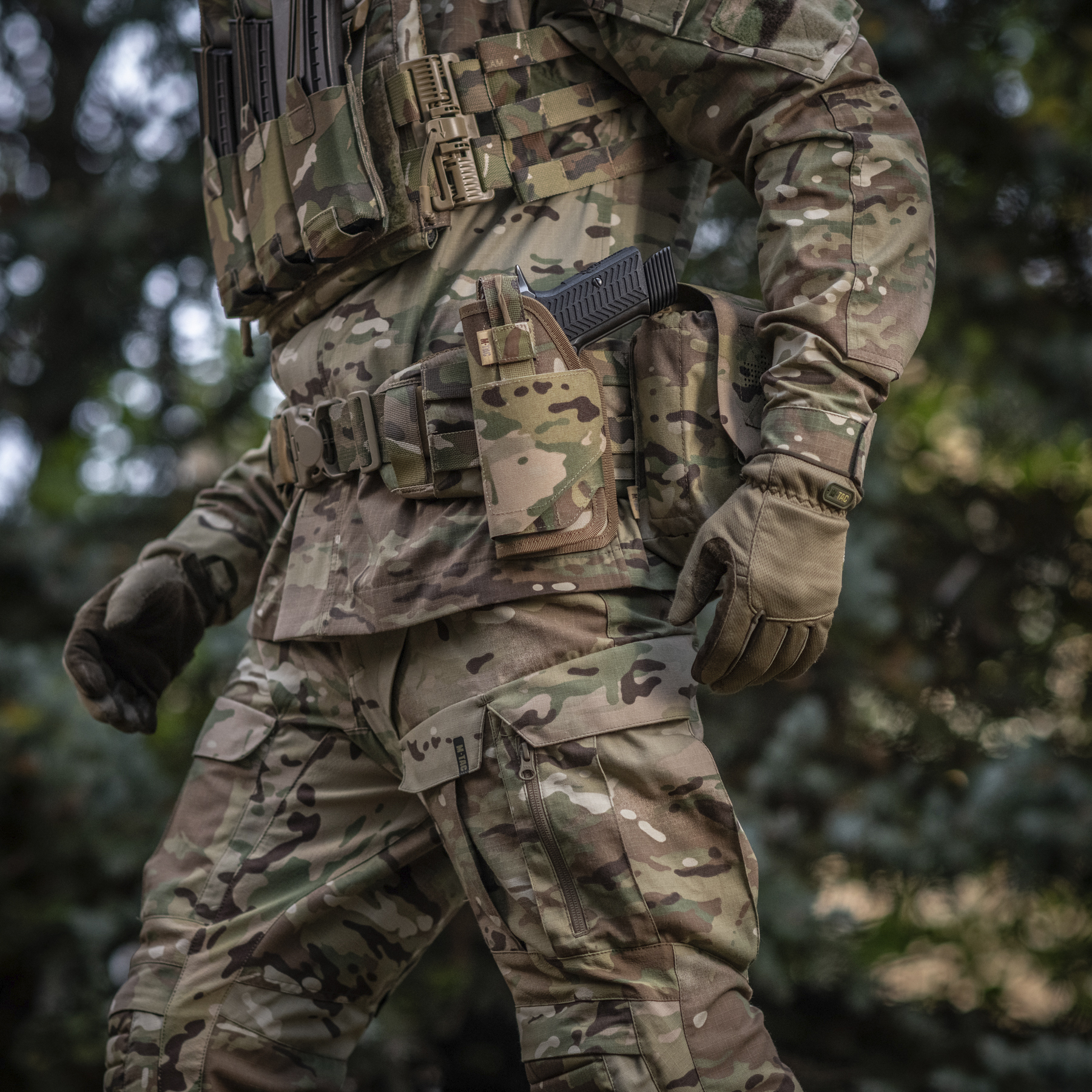 M-Tac кобура универсальная Elite Left Multicam — 10