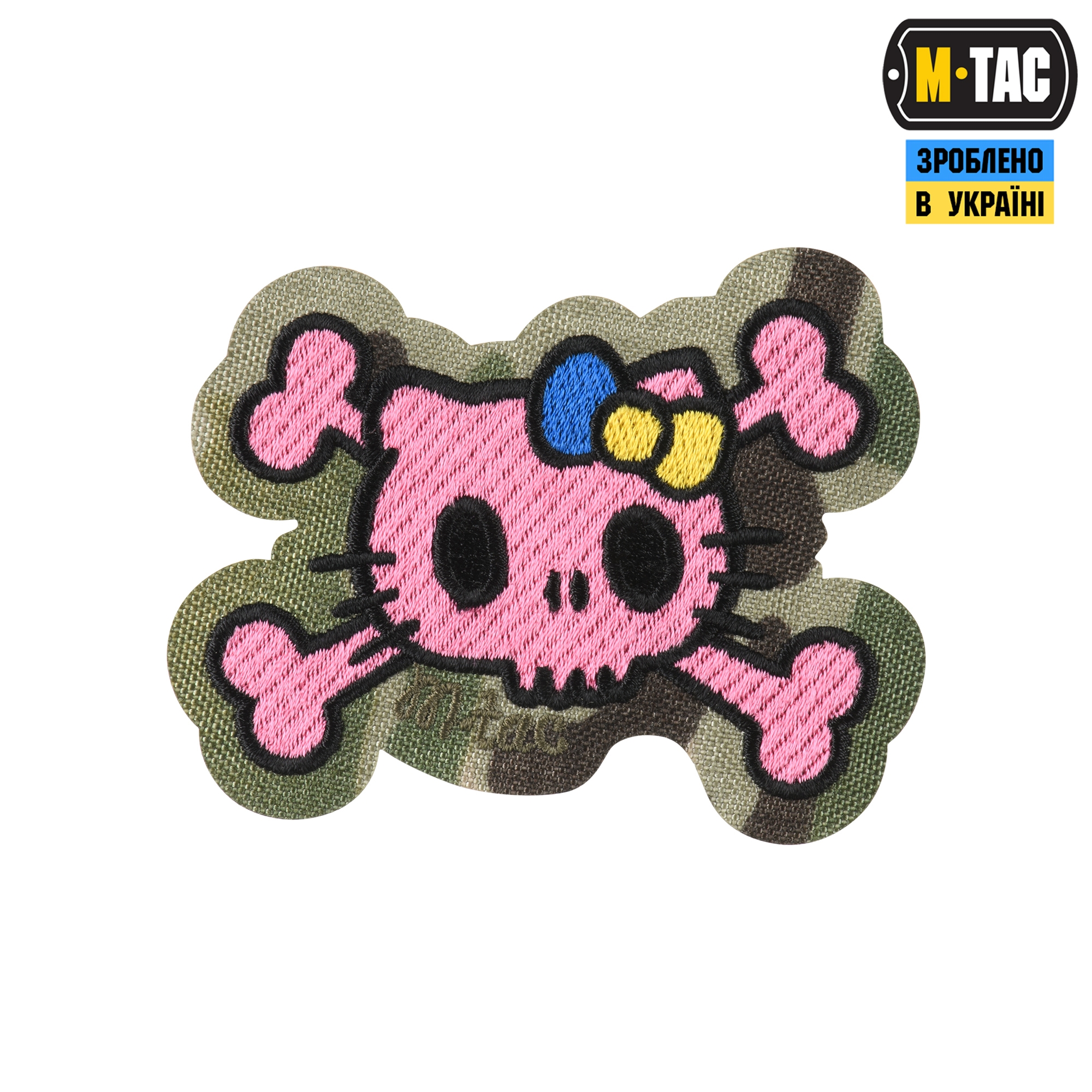 M-Tac нашивка KITTY (вышивка) Pink/Multicam — 2