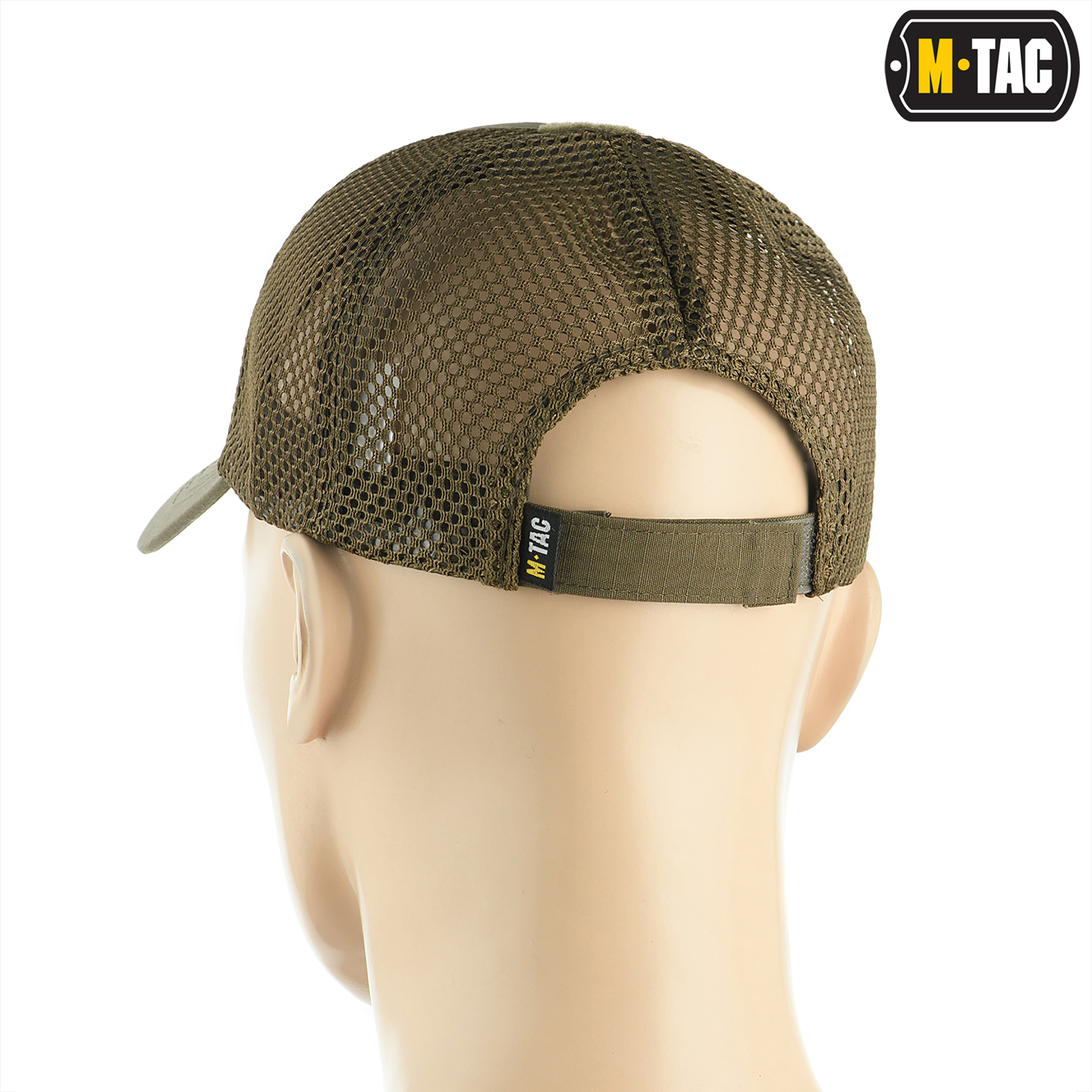 M-Tac бейсболка с липучкой и сеткой Flex рип-стоп Dark Olive — 4