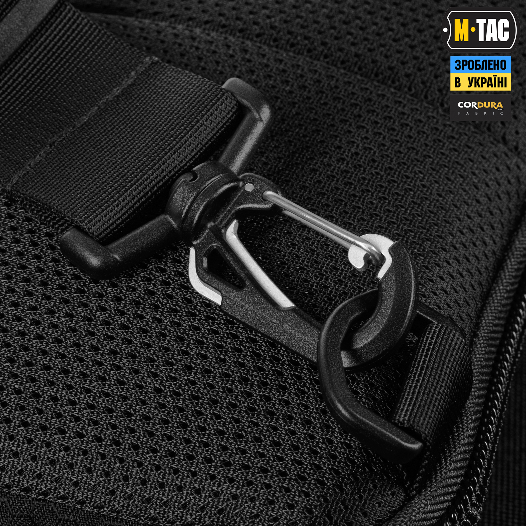 M-Tac сумка Admin Bag Large Elite с липучкой Hex Black — 10