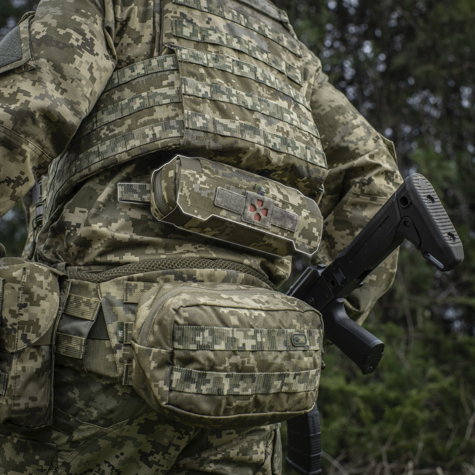 M-Tac подсумок медицинский горизонтальный ROLL Elite MM14 — 13
