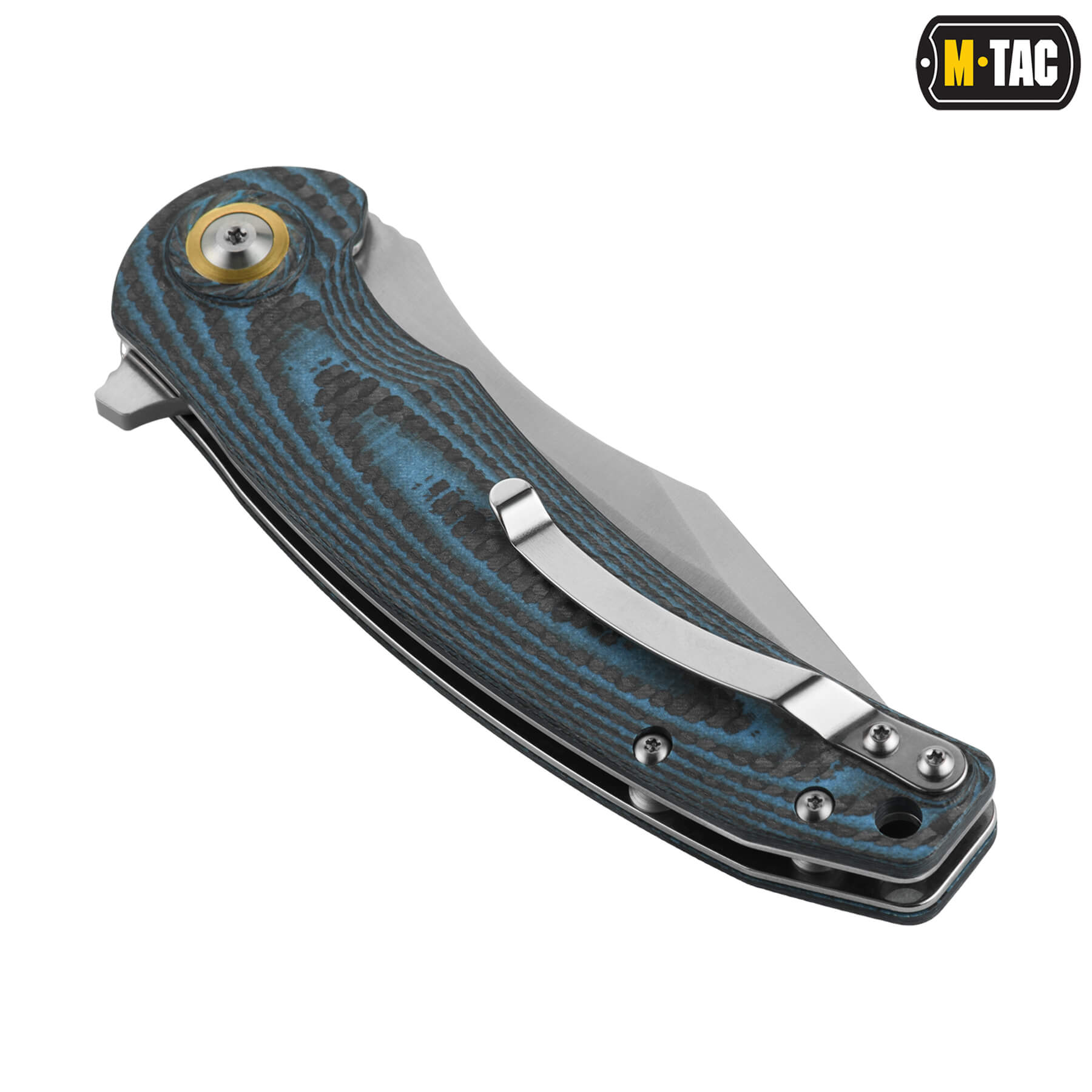 M-Tac нож складной Type 15 Carbon/Blue — 9