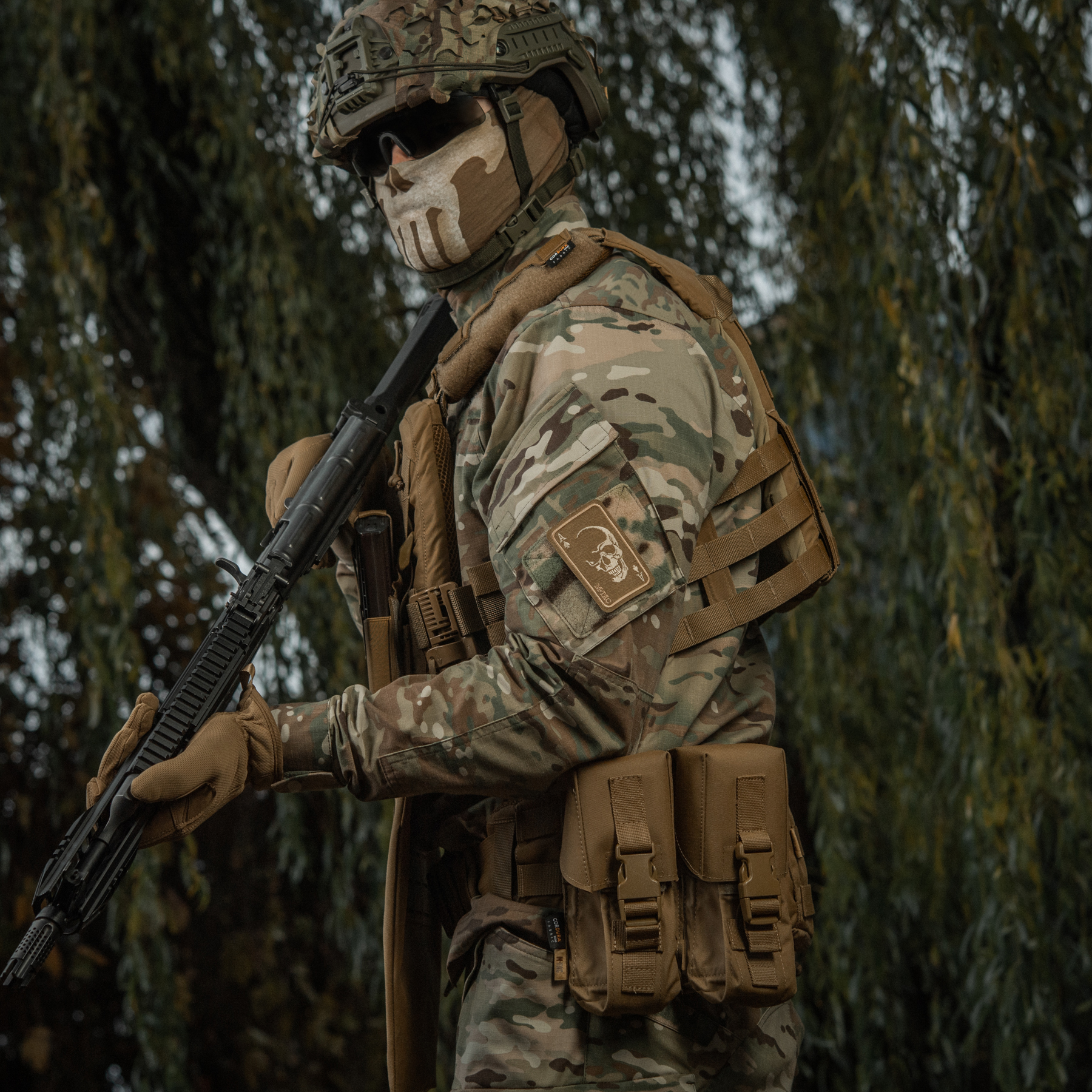 M-Tac нашивка Face of war (вишивка) Coyote — 3