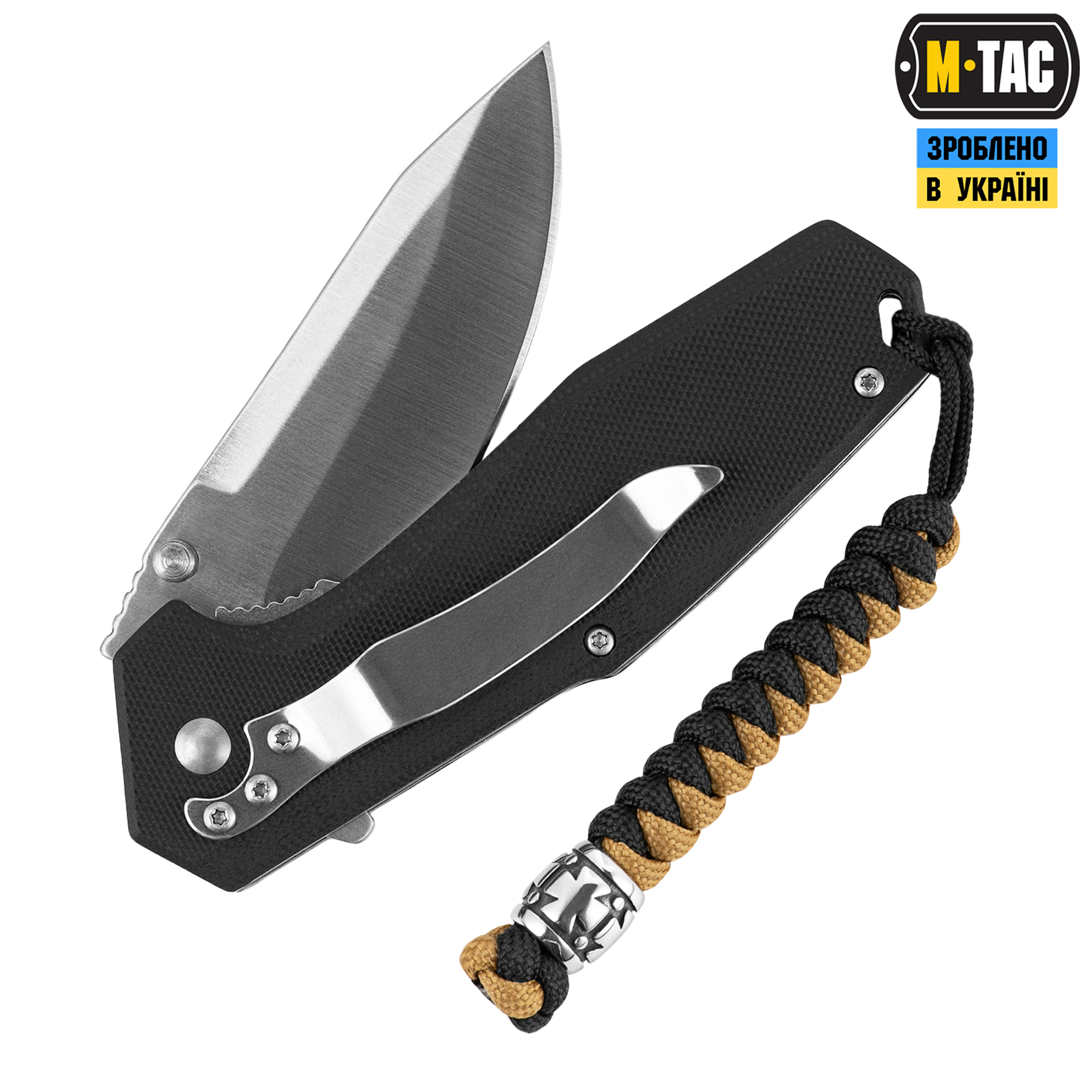 M-Tac темляк Viper Козацкий Крест V.2 Steel Black&Coyote — 3