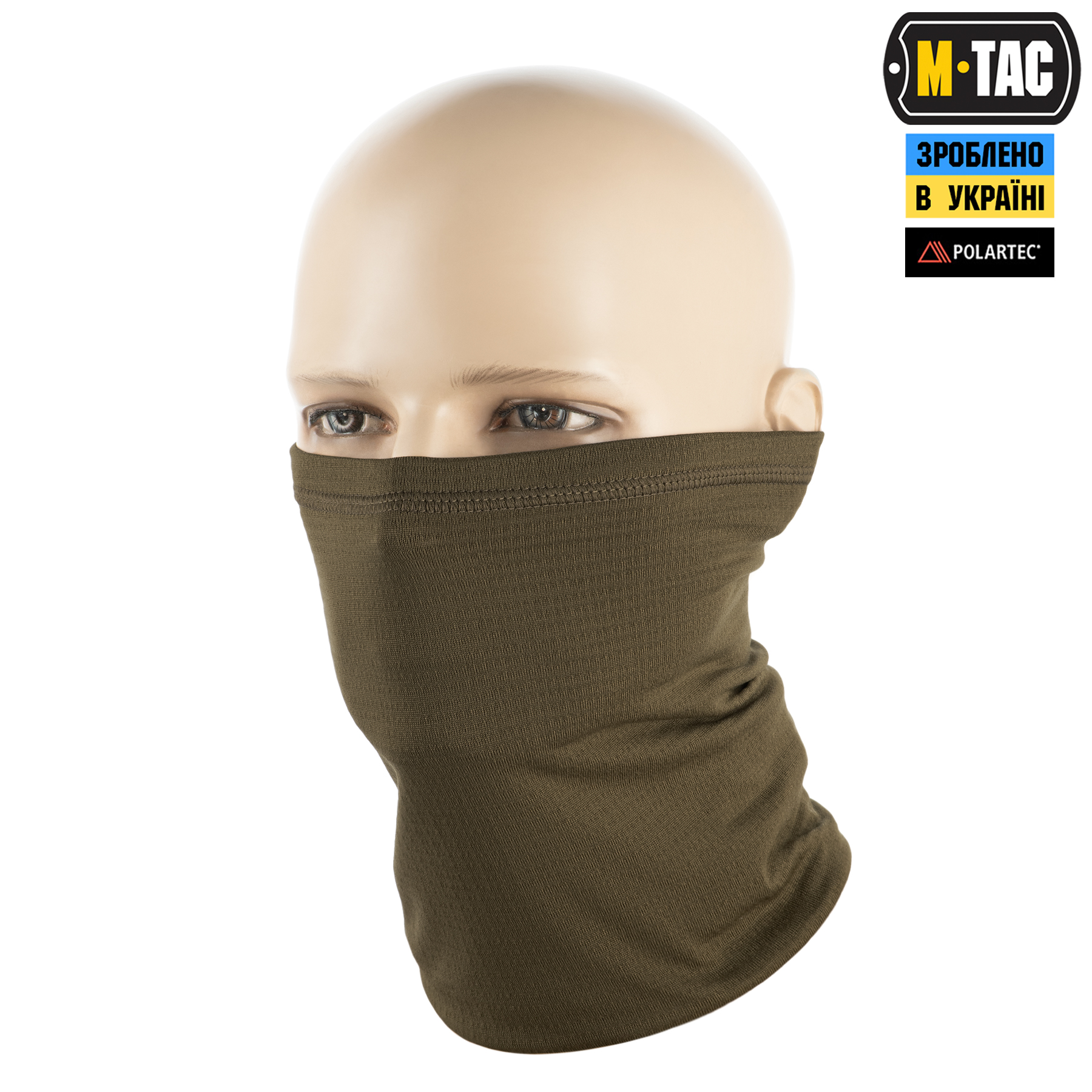 M-Tac шарф-труба Polartec Power Grid Dark Olive — 2
