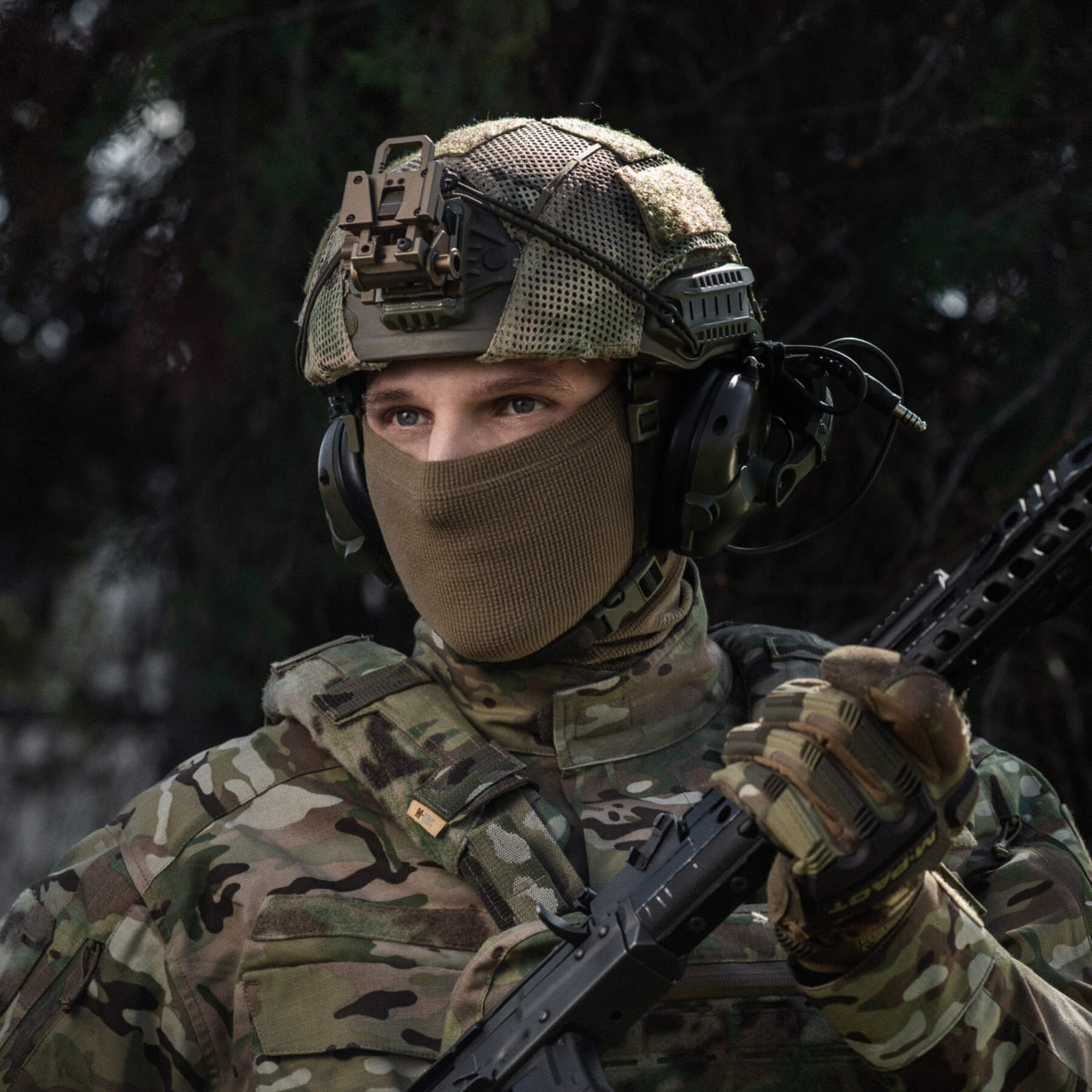 M-Tac шарф-труба микрофлис рип-стоп Tan — 12