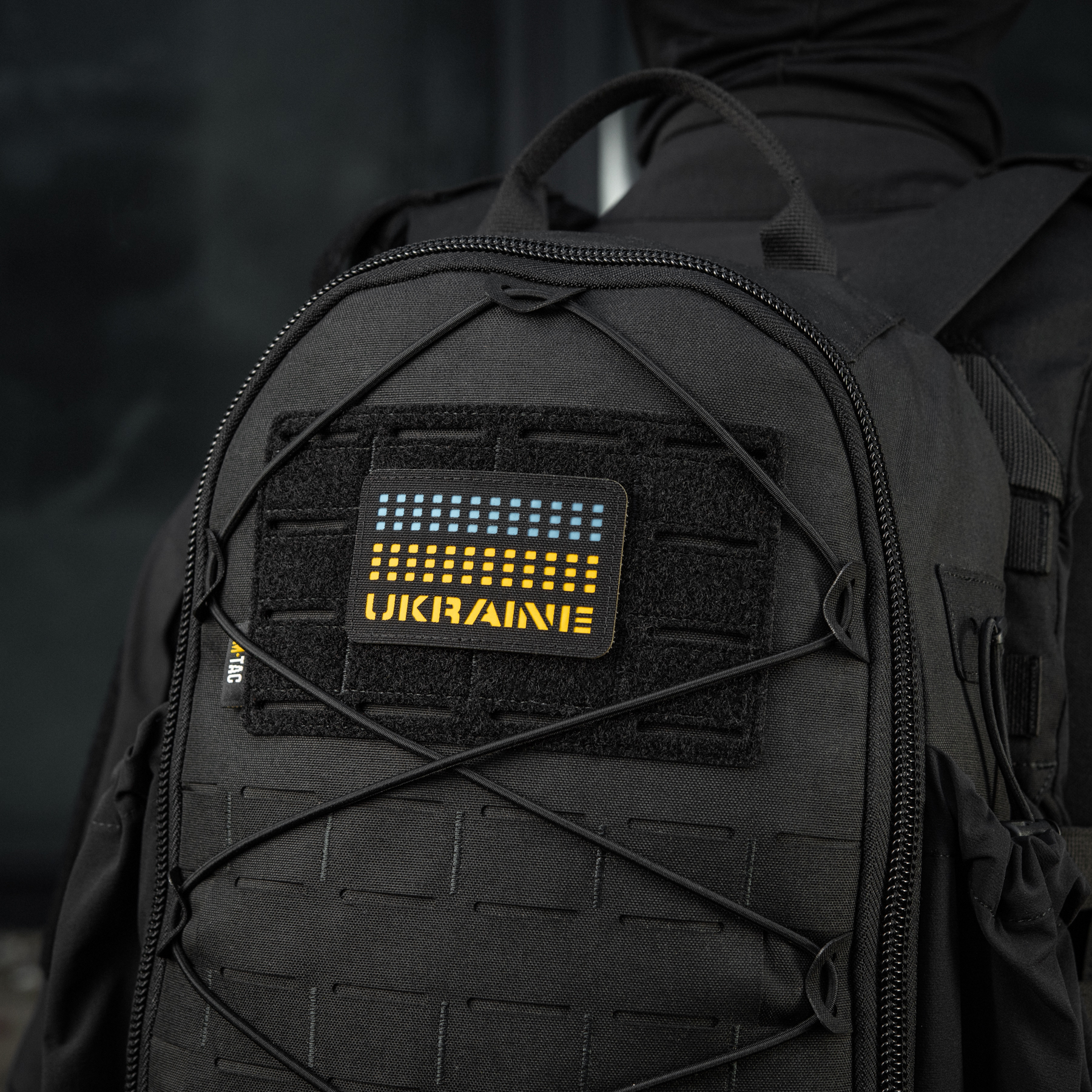 M-Tac нашивка Ukraine Laser Cut Black/Yellow/Blue/GID — 12