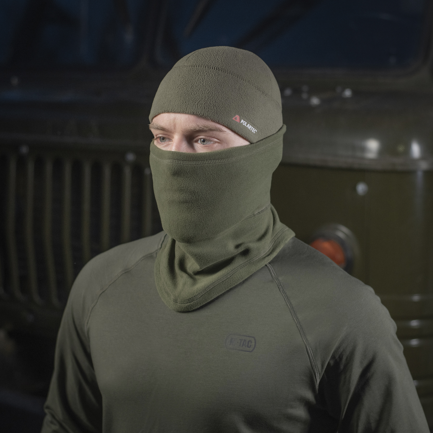 M-Tac шарф-труба анатомический Polartec Army Olive — 14