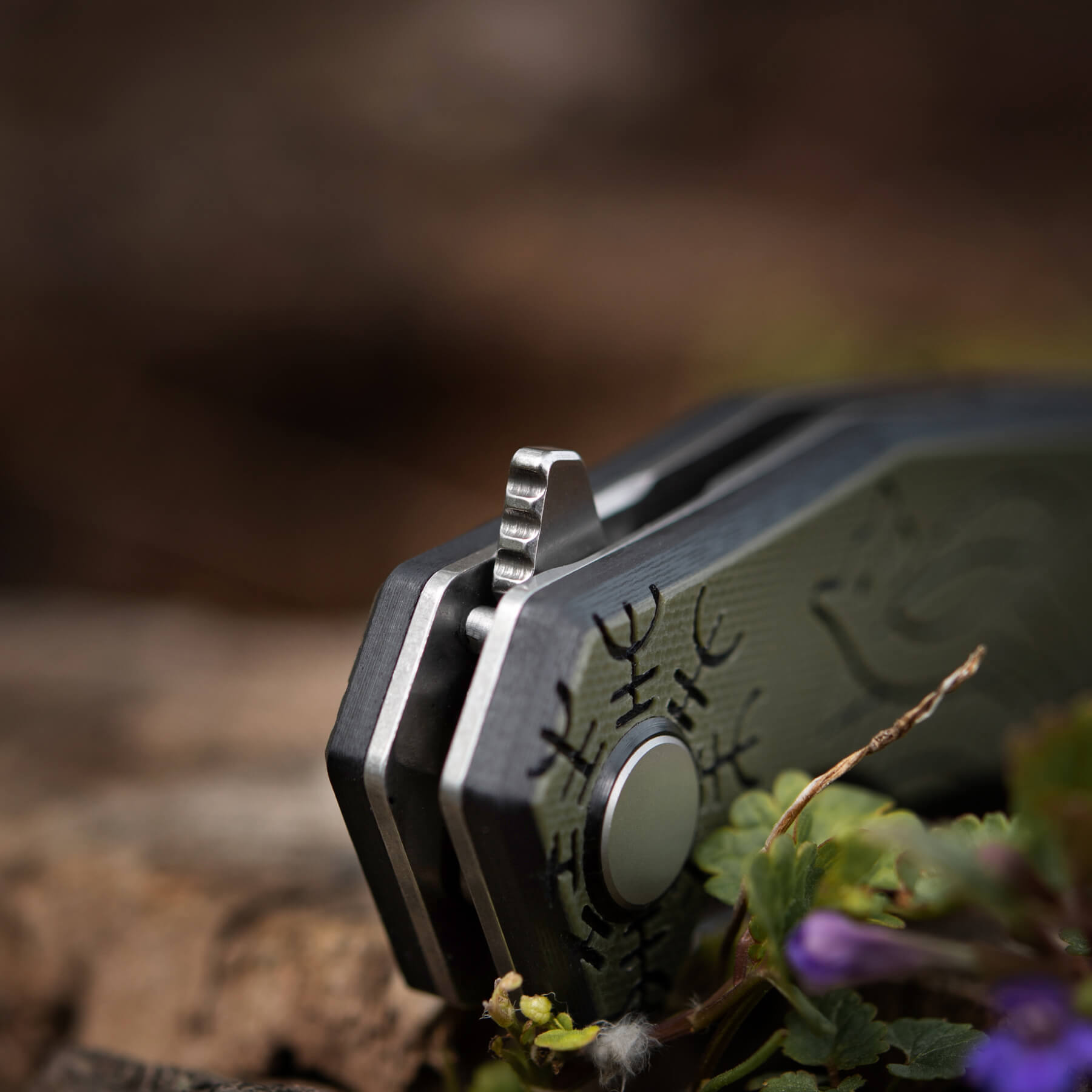 M-Tac нож складной Type 12 Scandinavian Stonewash Black/Olive — 18