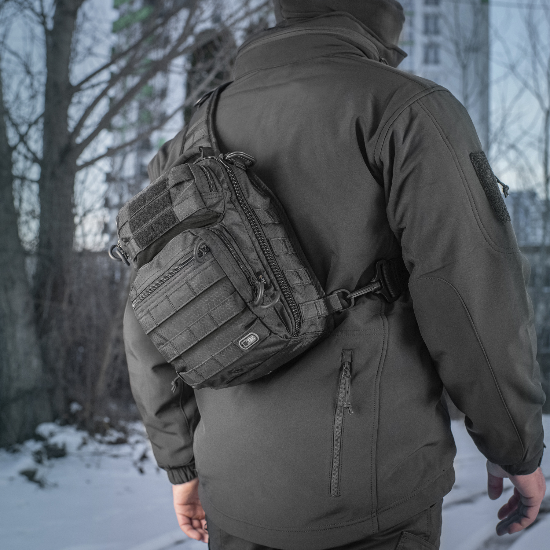 M-Tac сумка Urban Line City Hunter Hexagon Bag Black — 12