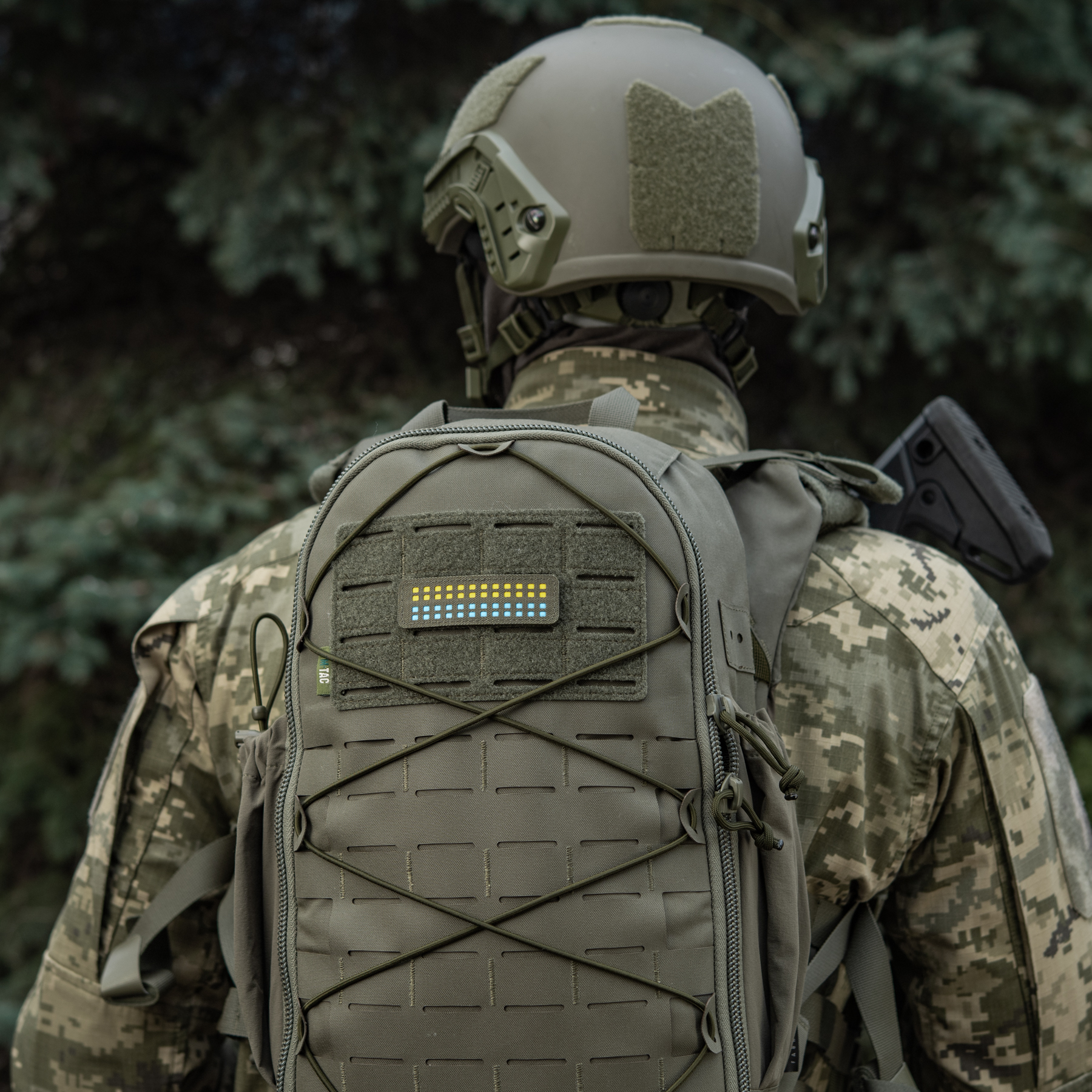 M-Tac нашивка флаг Украины 25х80 Laser Cut Ranger Green/Yellow/Blue/GID — 14