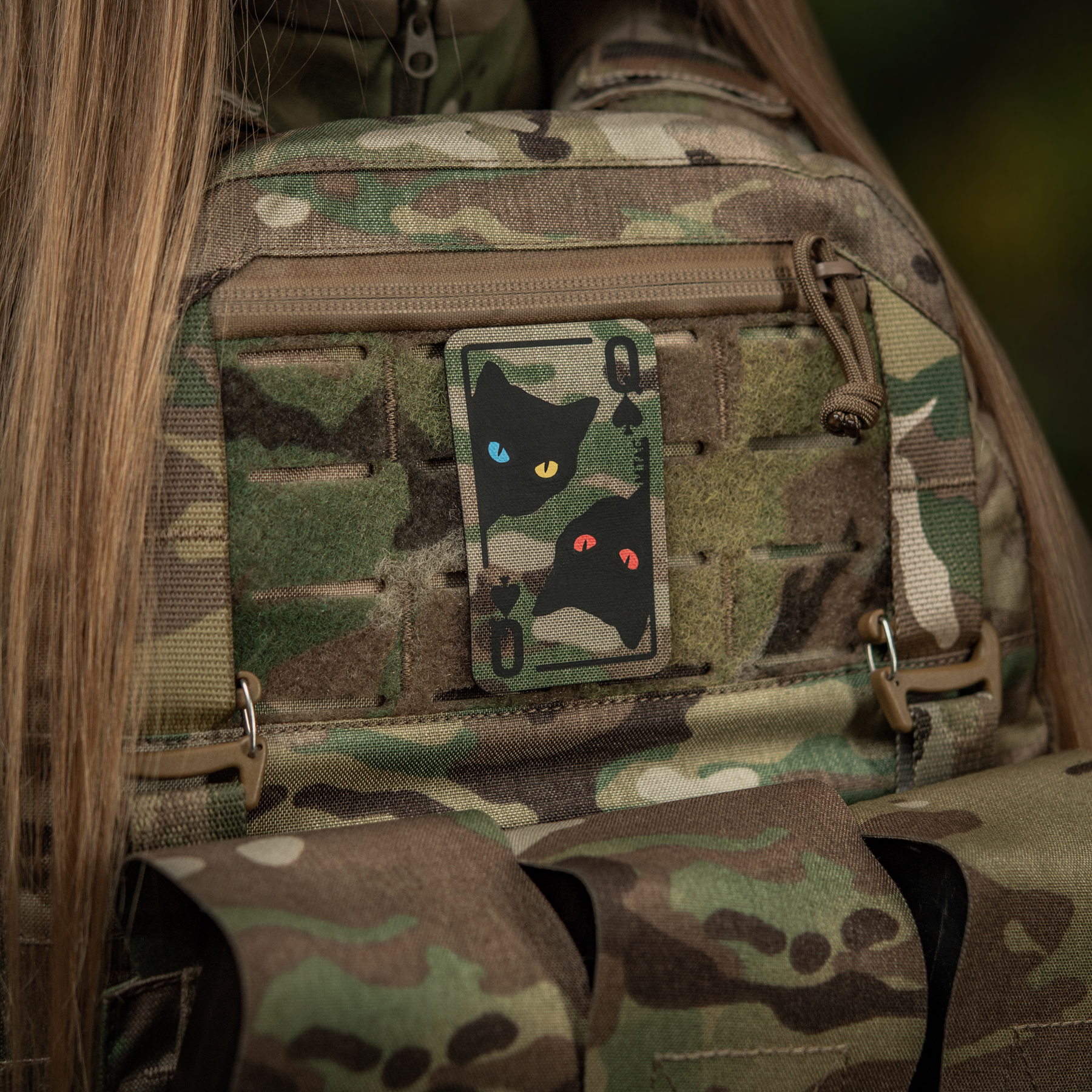 M-Tac нашивка Queen of spades Multicam/Black — 6