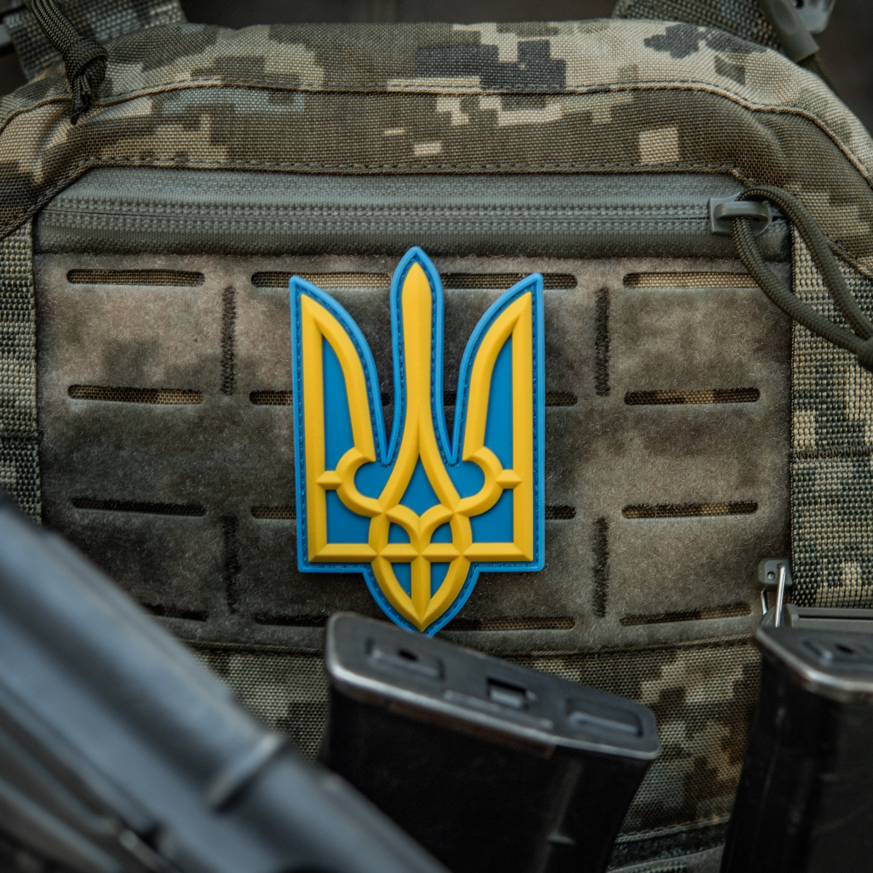 Нашивка Тризуб PVC великий кольоровий — 6
