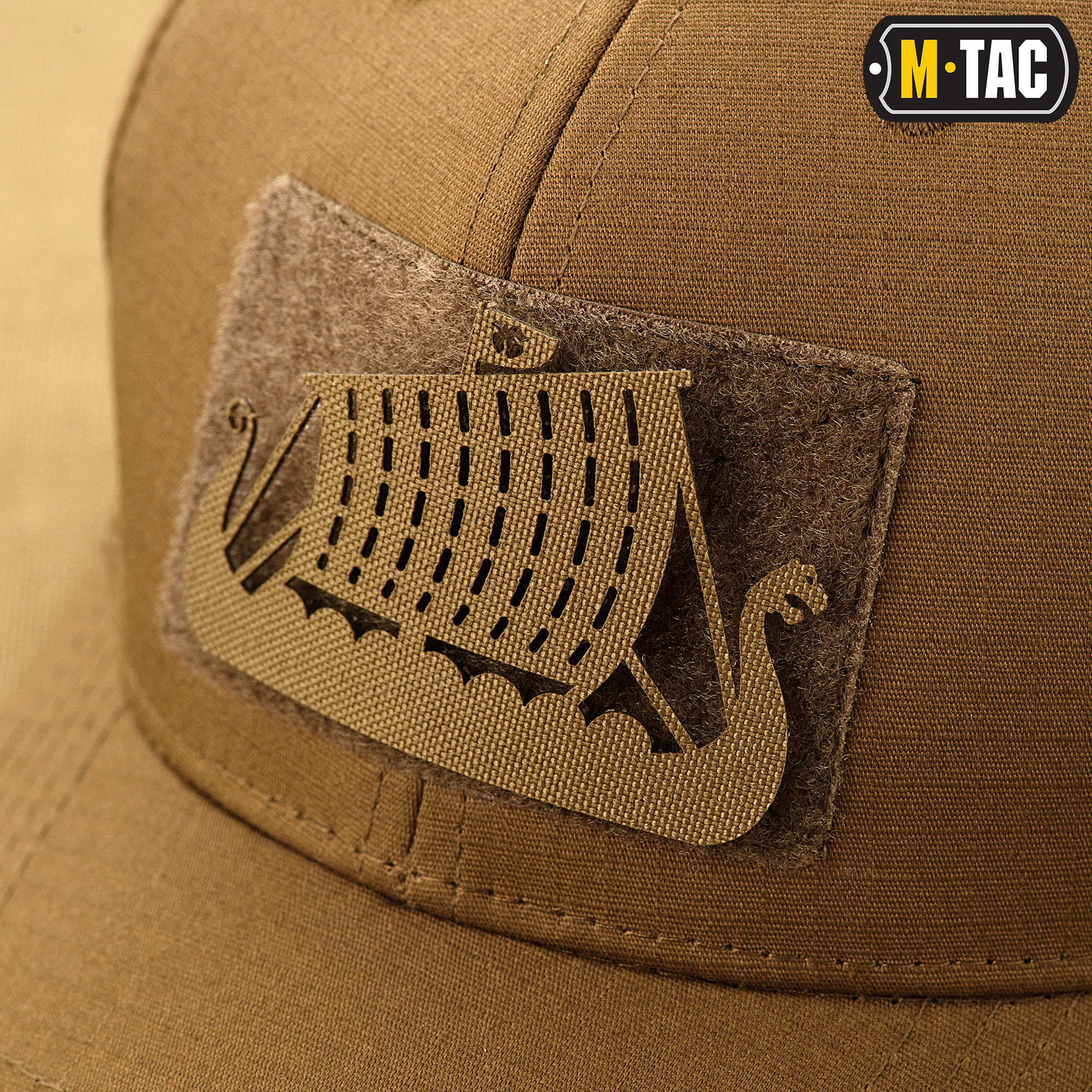 M-Tac нашивка Драккар сквозная Laser Cut Coyote — 4