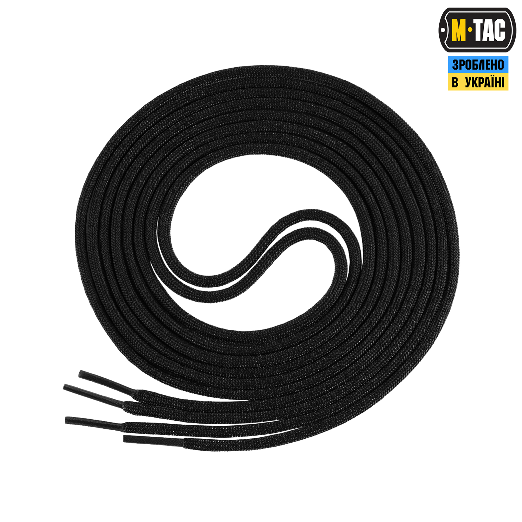 M-Tac шнурки Mil-Spec Nylon Black — 4