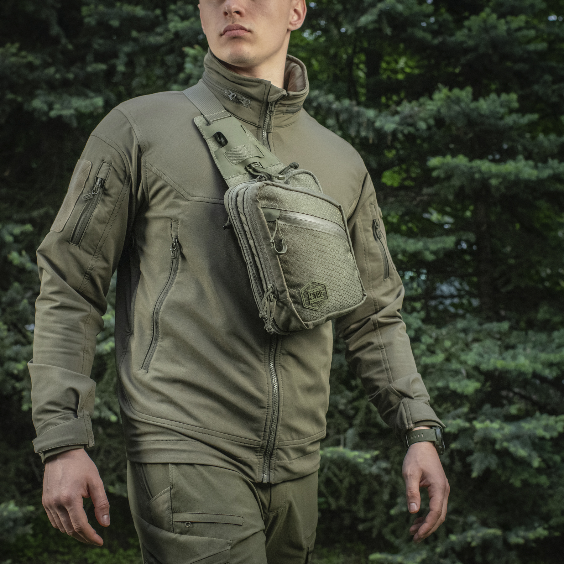 M-Tac сумка Sling Pistol Bag Elite Hex Ranger Green — 9
