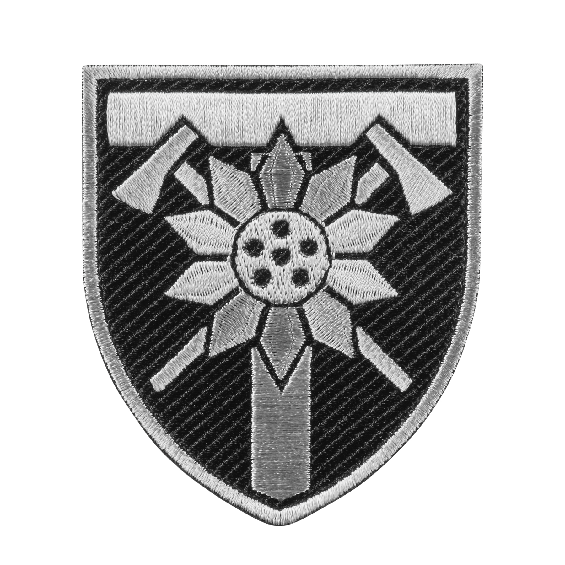 Шеврон 128 окрема гірсько штурмова бригада чорний — 2