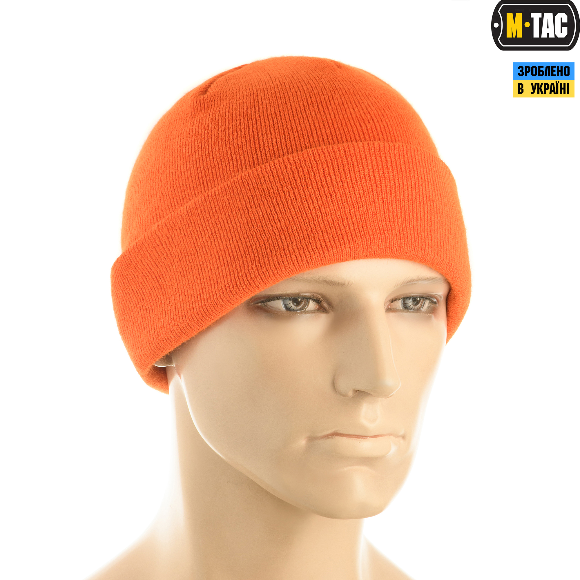 M-Tac шапка тонкая вязка 100% акрил Orange — 4