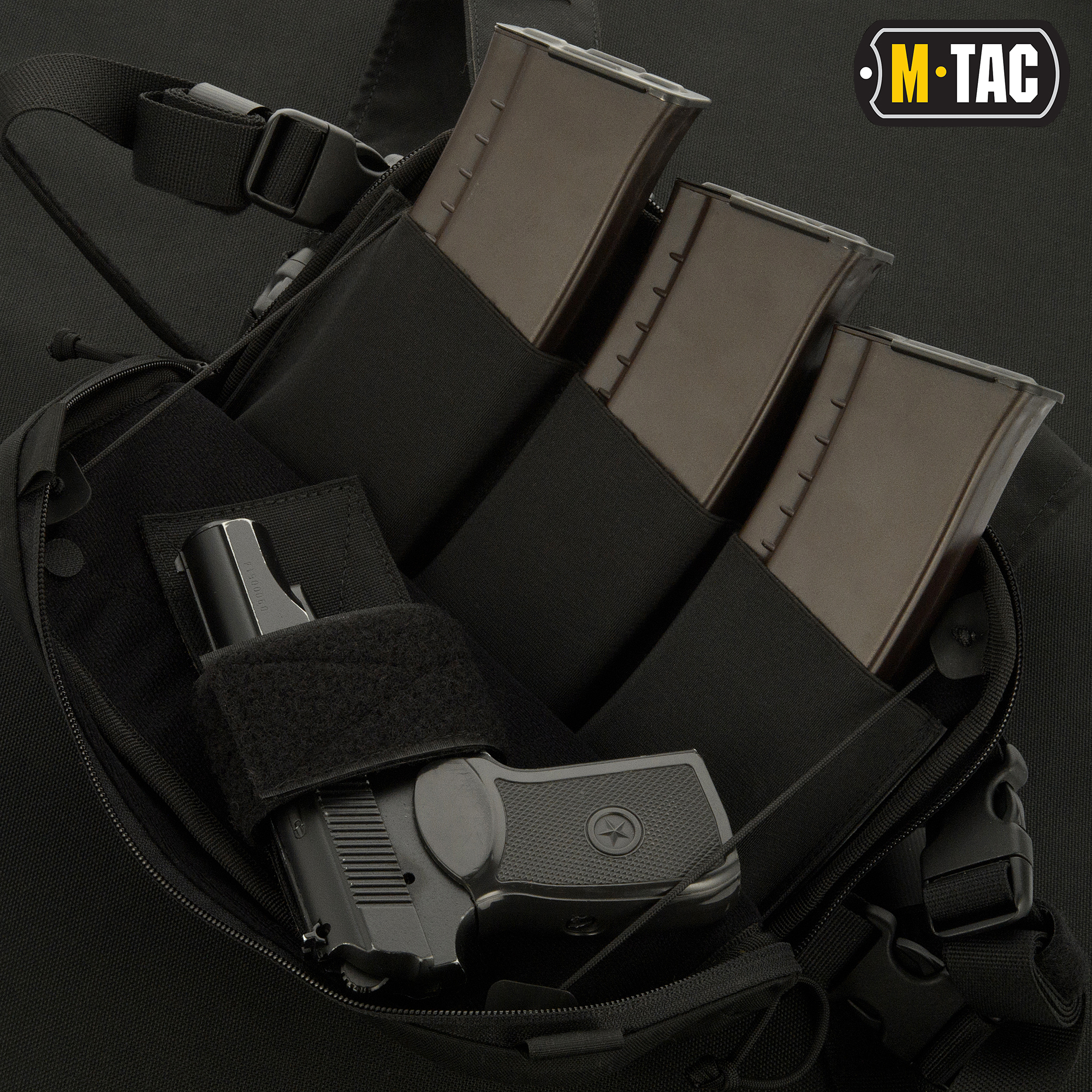 M-Tac Chest Rig Military Elite Black — 9