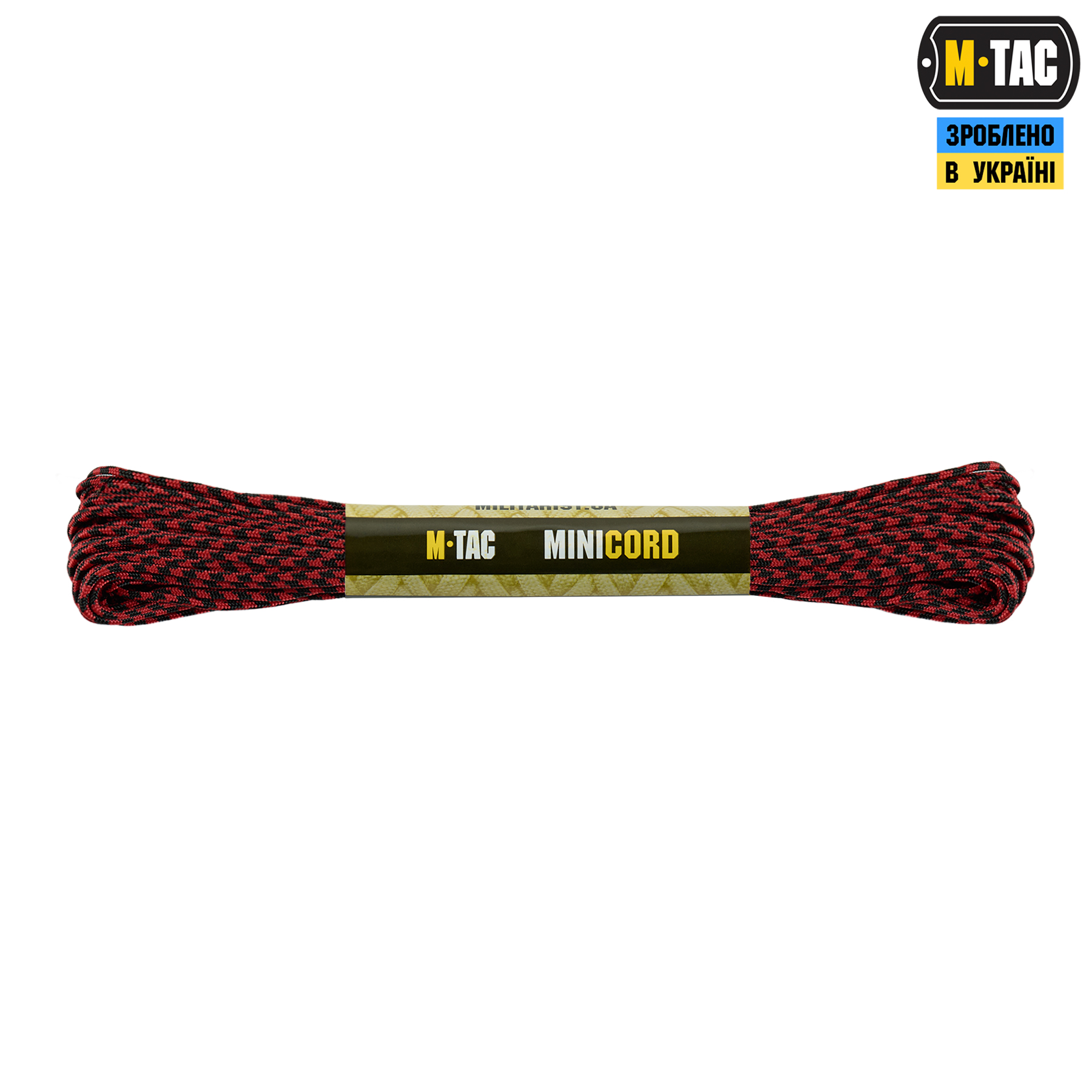 M-Tac паракорд Minicord 15m Black&Red — 2