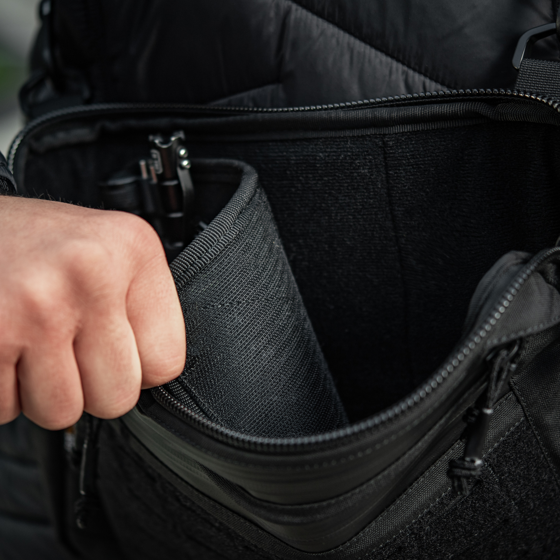 M-Tac сумка Admin Bag Medium Elite с липучкой Black — 28