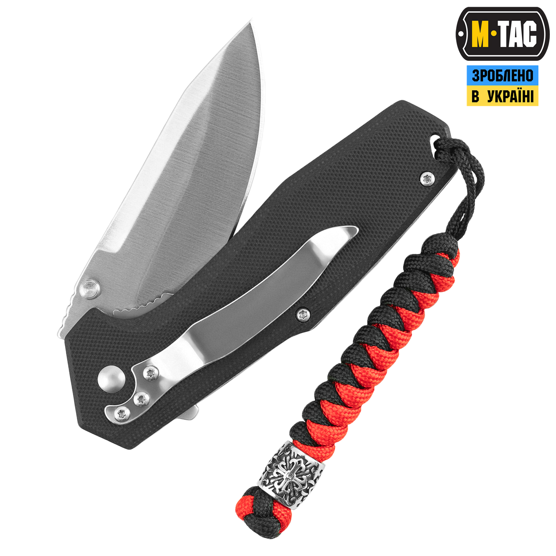 M-Tac темляк Viper Scandinavian Steel Black&Red — 3