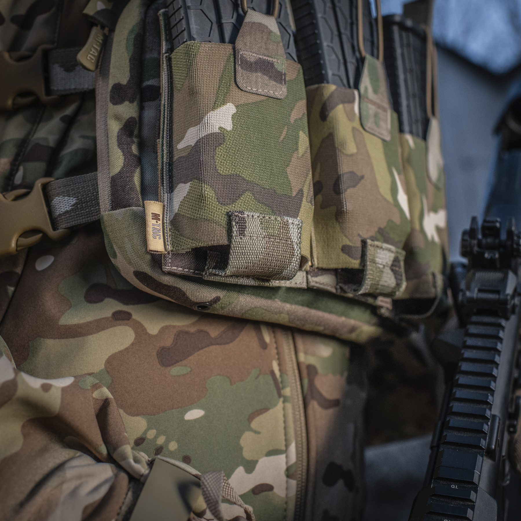 M-Tac подсумок эластичный на 1 магазин Elite Multicam — 12