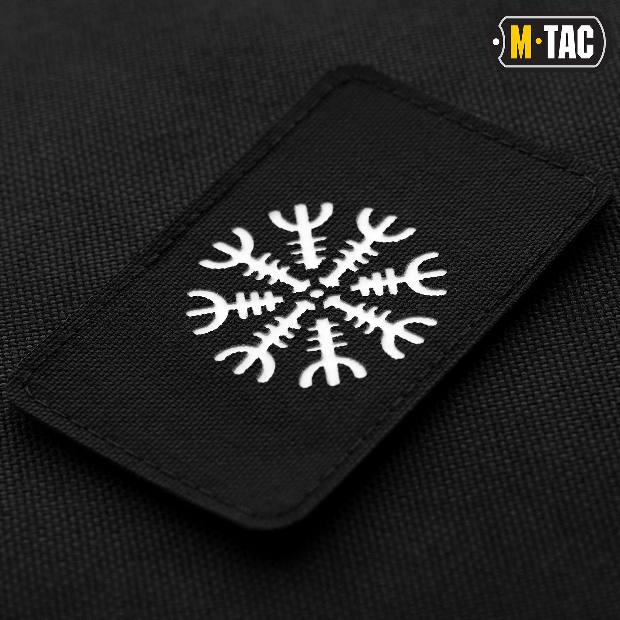 M-Tac нашивка Шлем Ужаса горизонтальная Laser Cut Black/GID — 4