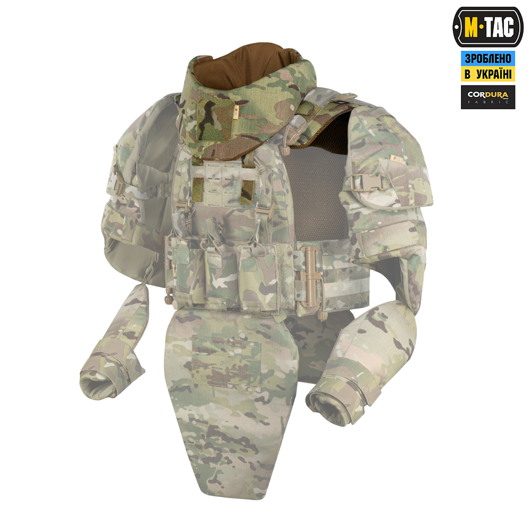 M-Tac Горжет с баллистическими пакетами 1 класс (FMS) для Cuirass QRS Multicam — 17