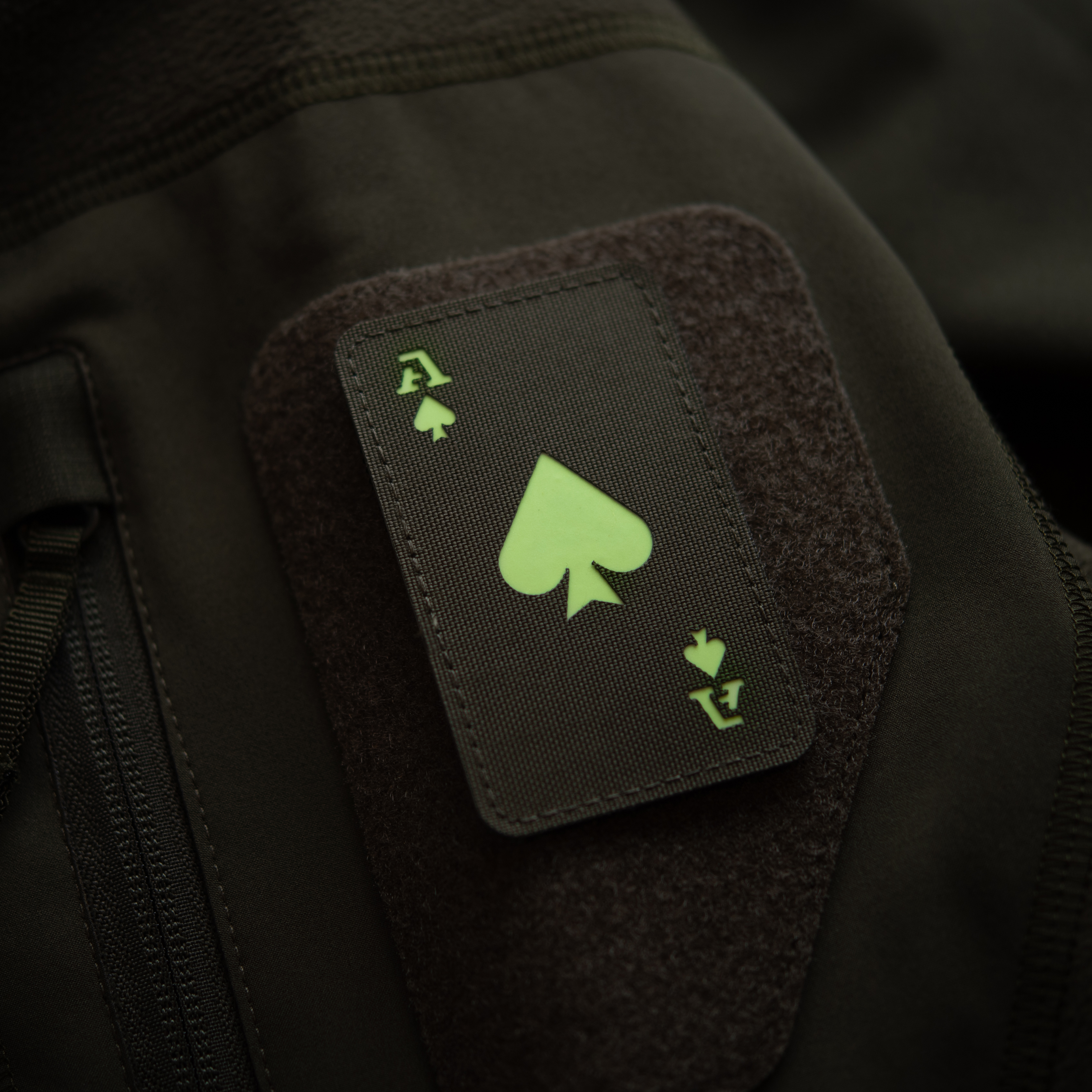 M-Tac нашивка Ace of Spades Laser Cut Ranger Green/GID — 7