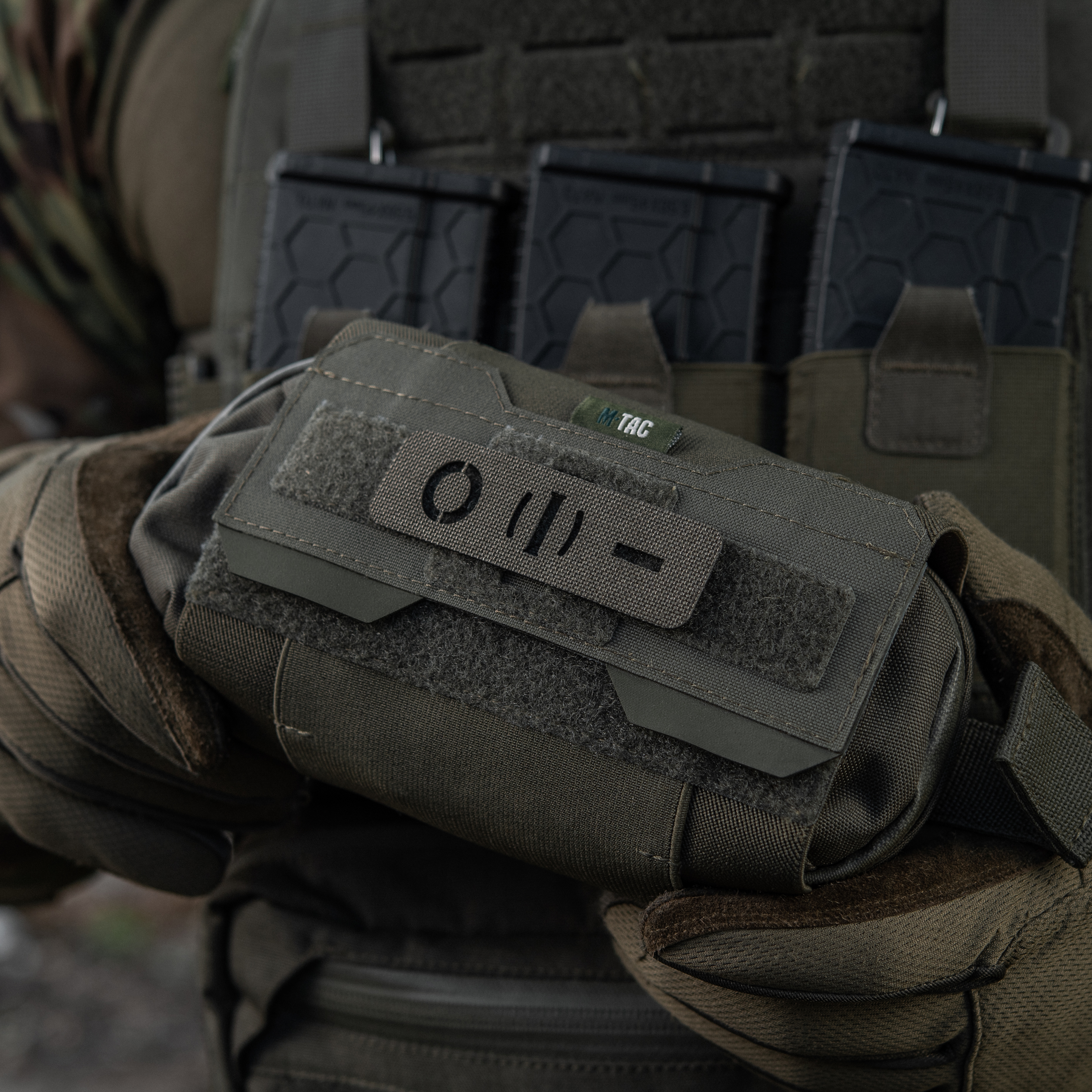 M-Tac нашивка группа крови O (I) - сквозная Laser Cut 25х80 Ranger Green — 5