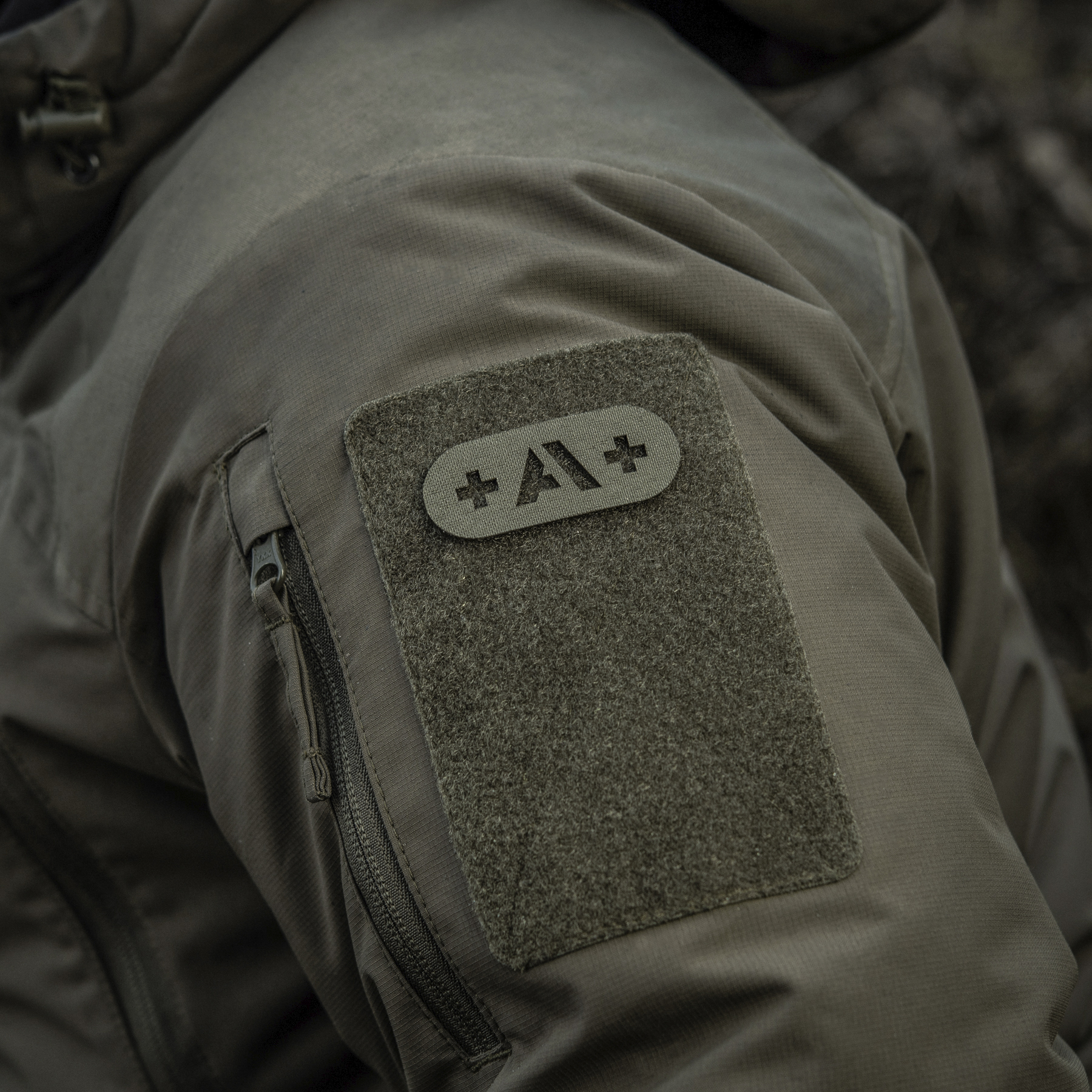 M-Tac нашивка группа крови +A+ сквозная Laser Cut Ranger Green — 9