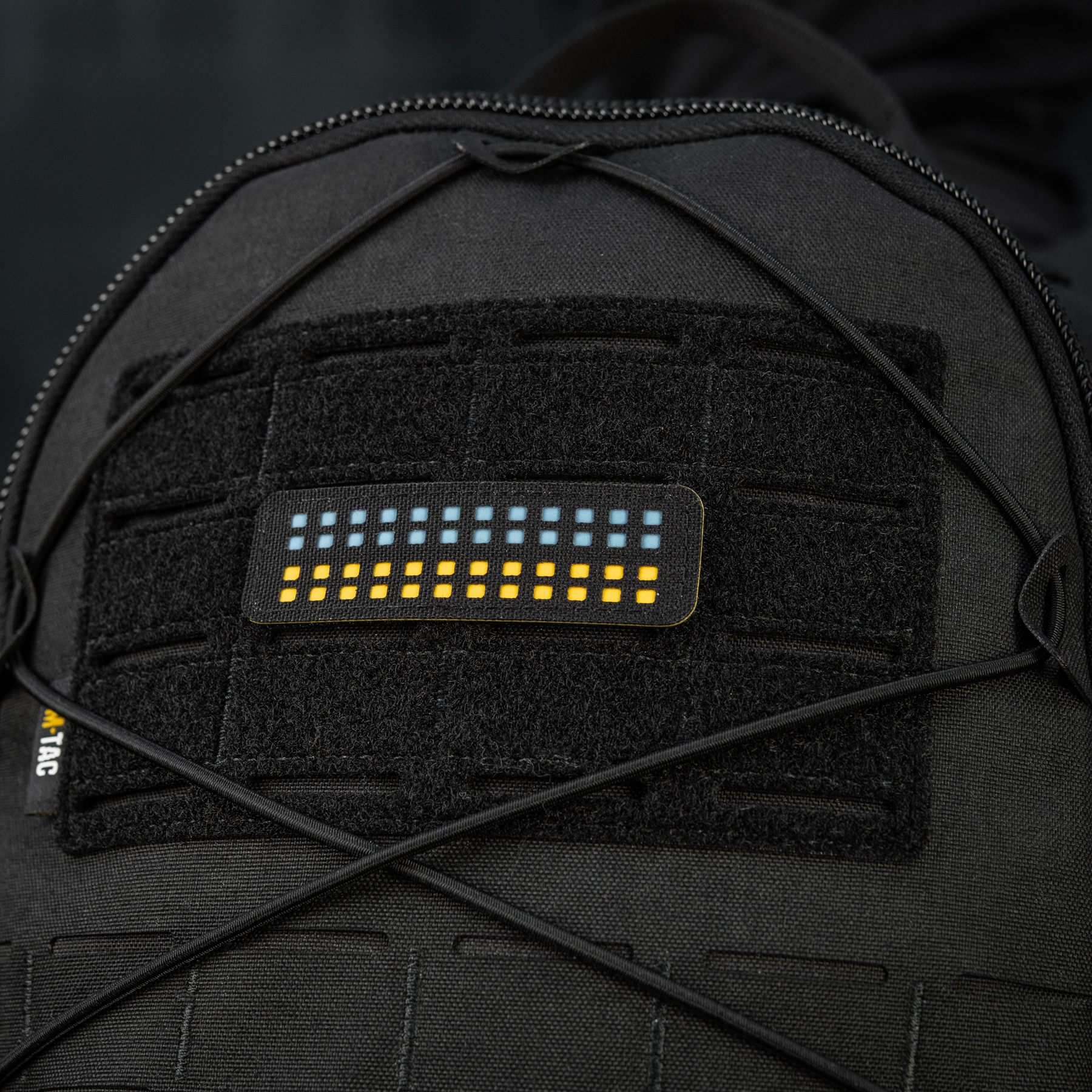 M-Tac нашивка флаг Украины 25х80 Laser Cut Black/Yellow/Blue/GID — 14