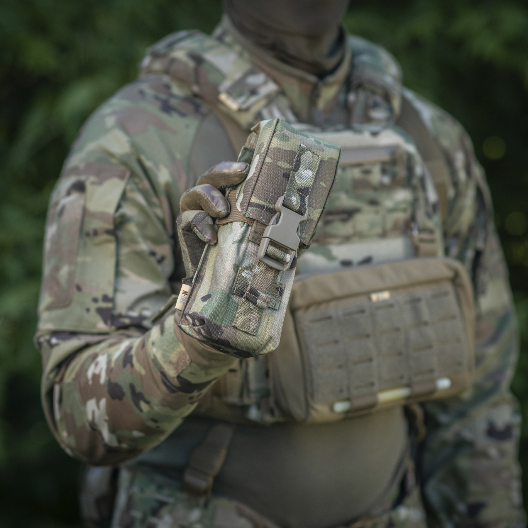 M-Tac подсумок на два магазина закрытый Fastex Multicam — 11