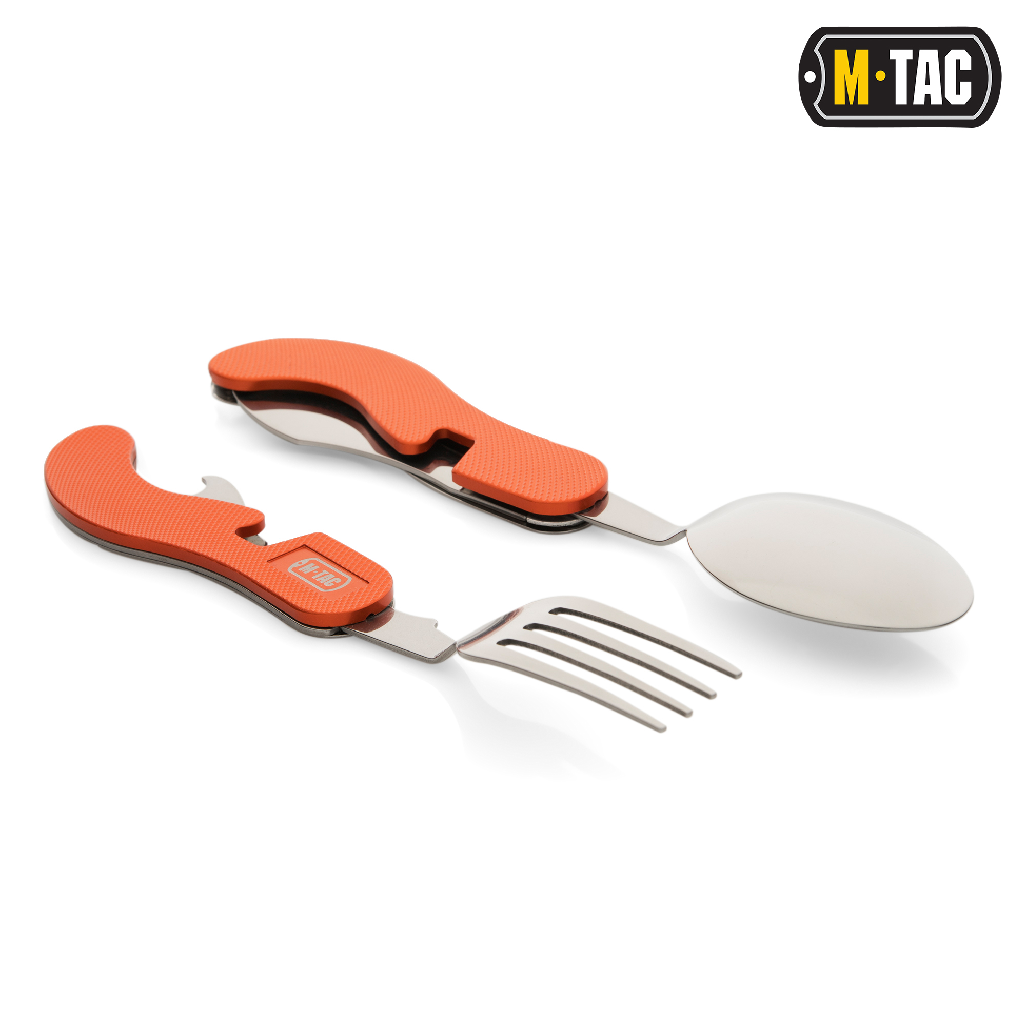 M-Tac столовый набор складной разъемный Orange/Steel — 10