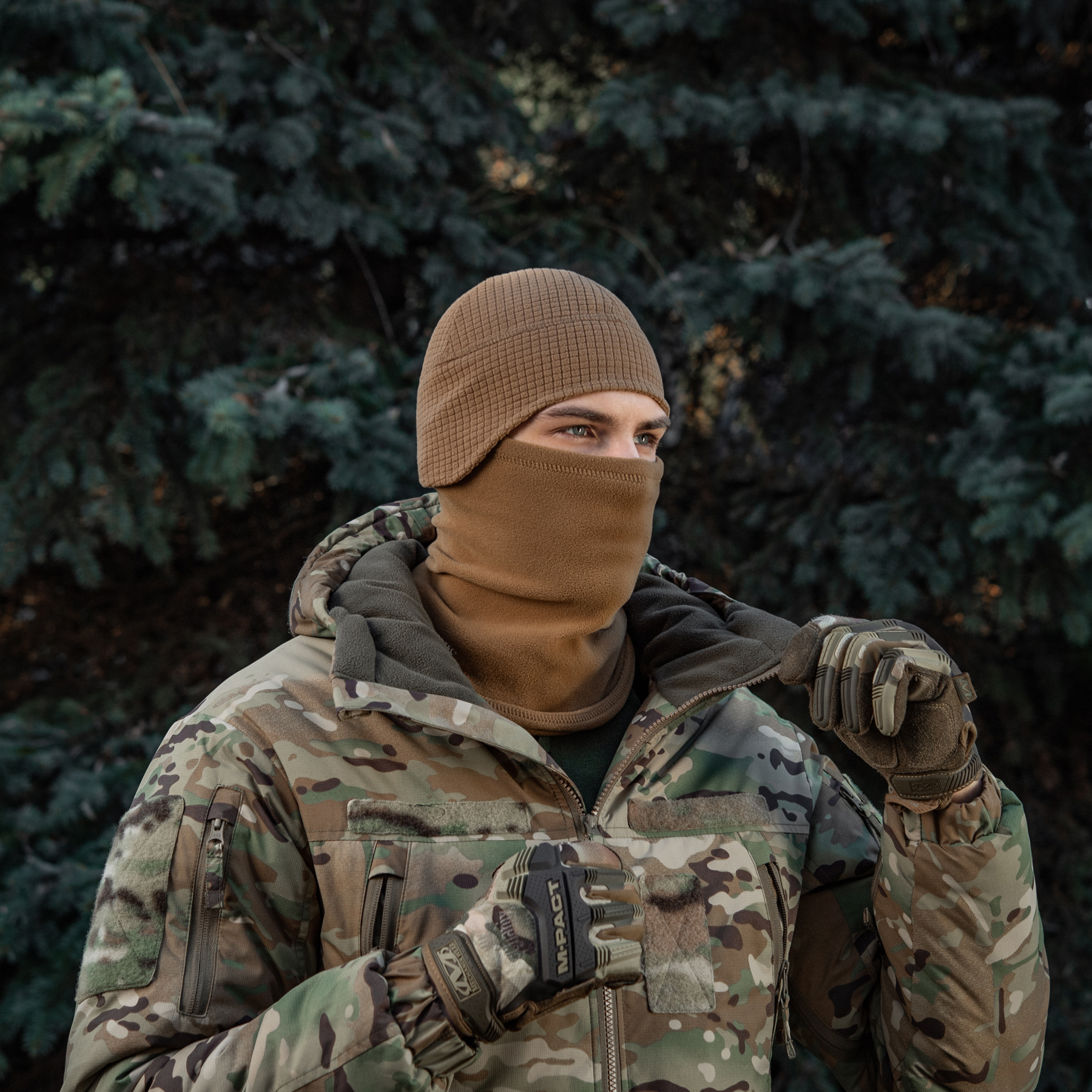 M-Tac шапка-подшлемник Gen.II флис рип-стоп Coyote Brown — 10