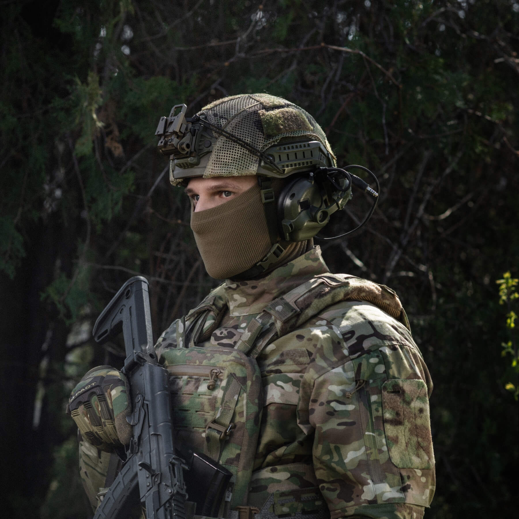 M-Tac шарф-труба микрофлис рип-стоп Tan — 6
